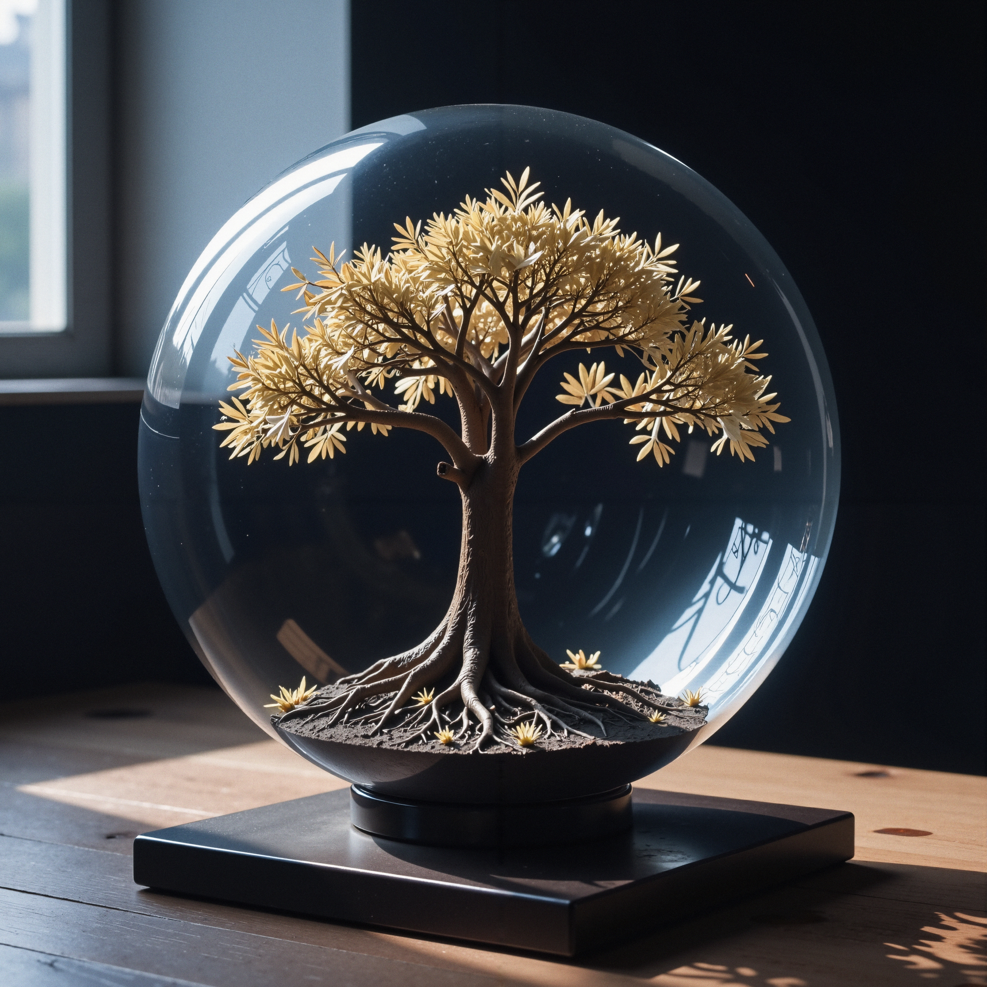 Enchanted Tree in Glass Dome