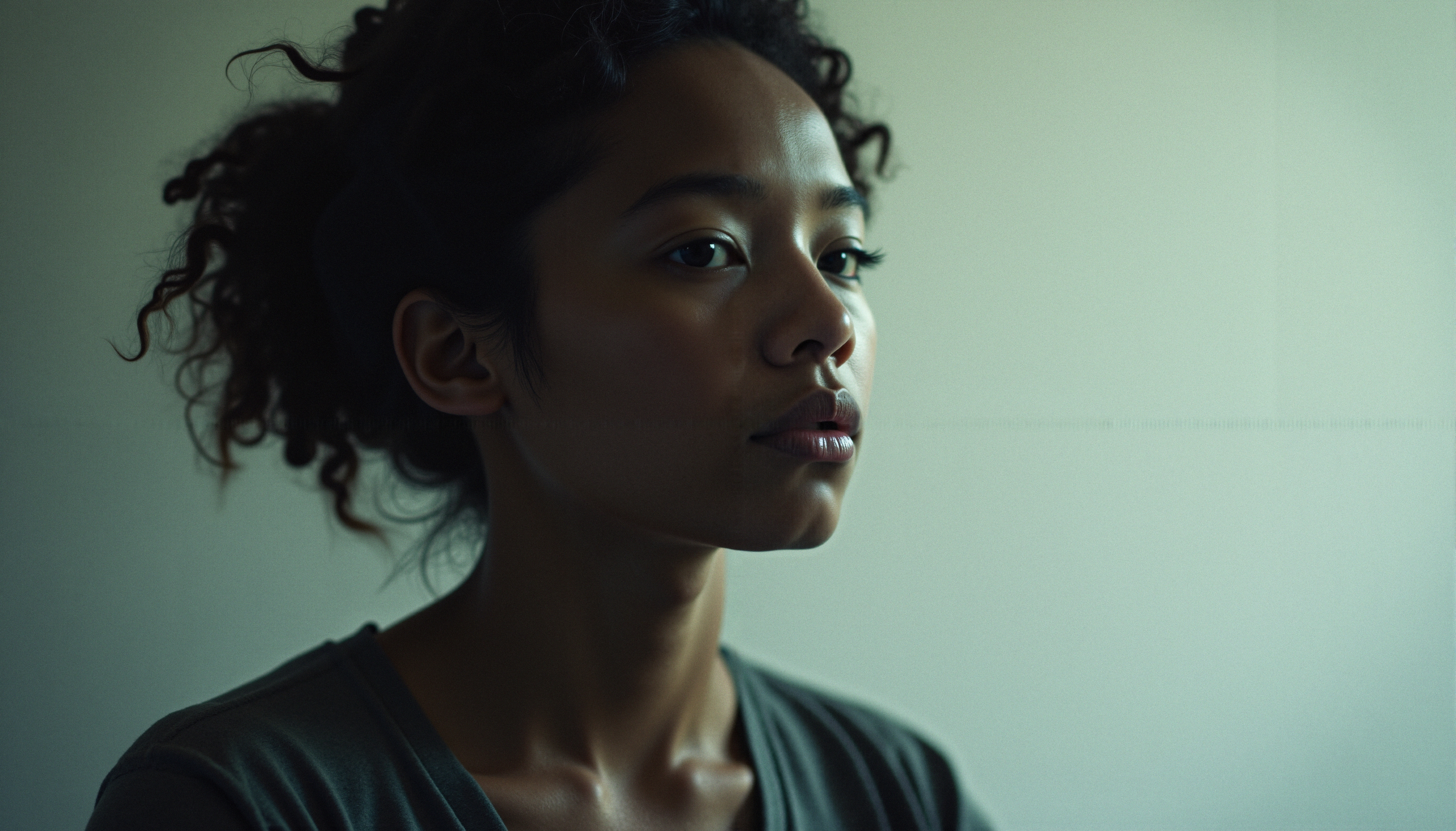 Thoughtful Woman in Soft Light