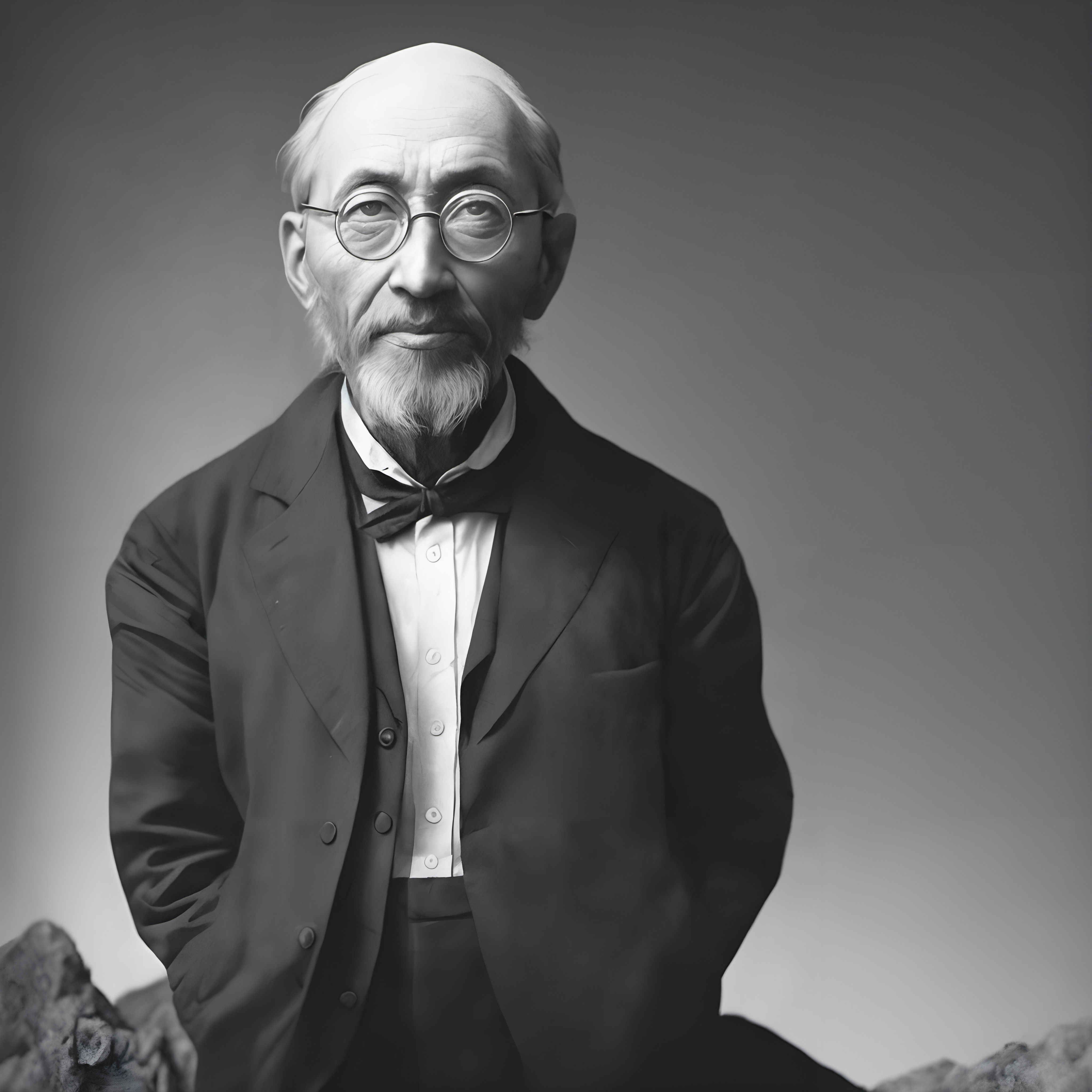 Distinguished Elderly Man in Suit