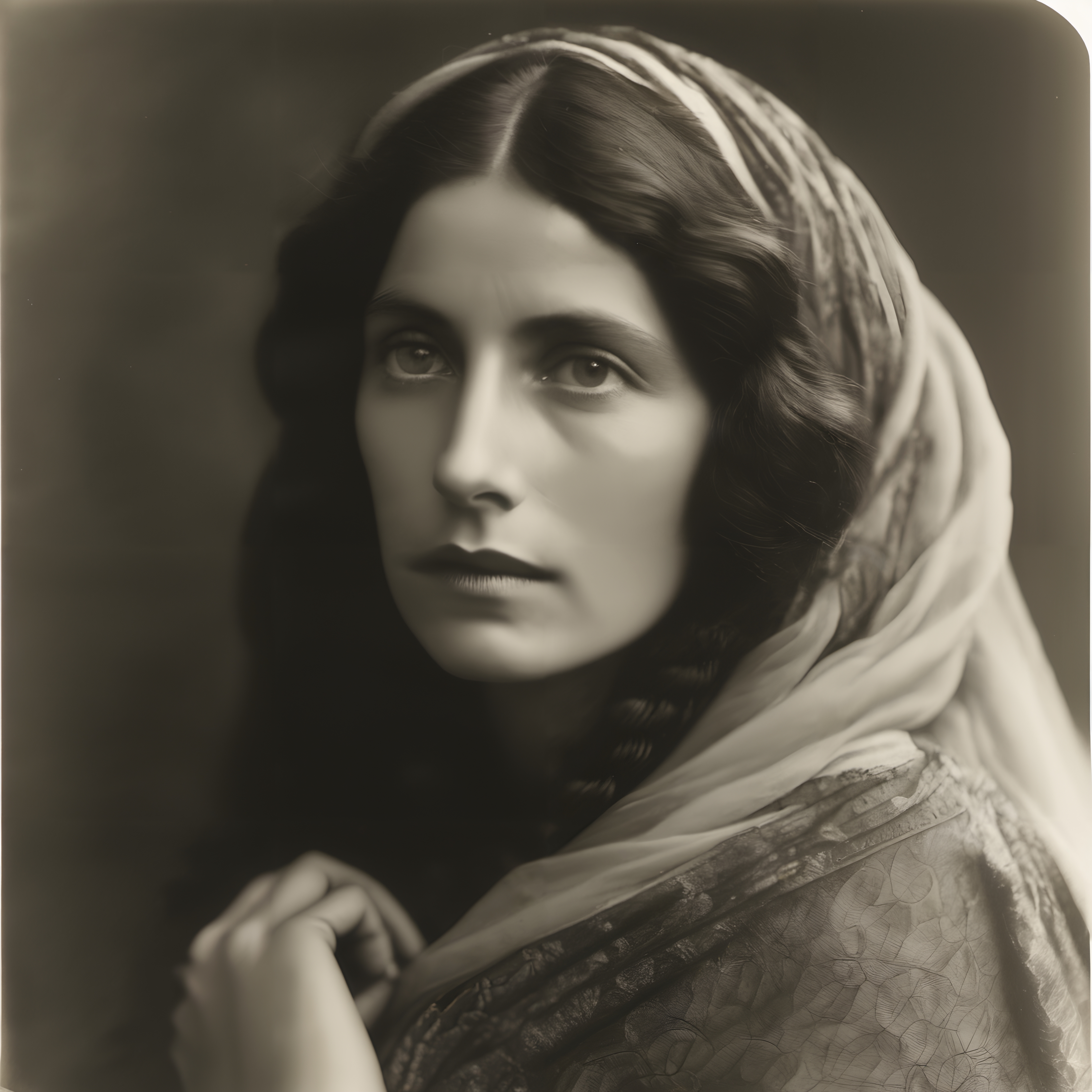 Elegant vintage portrait of a woman showcasing timeless beauty and grace.