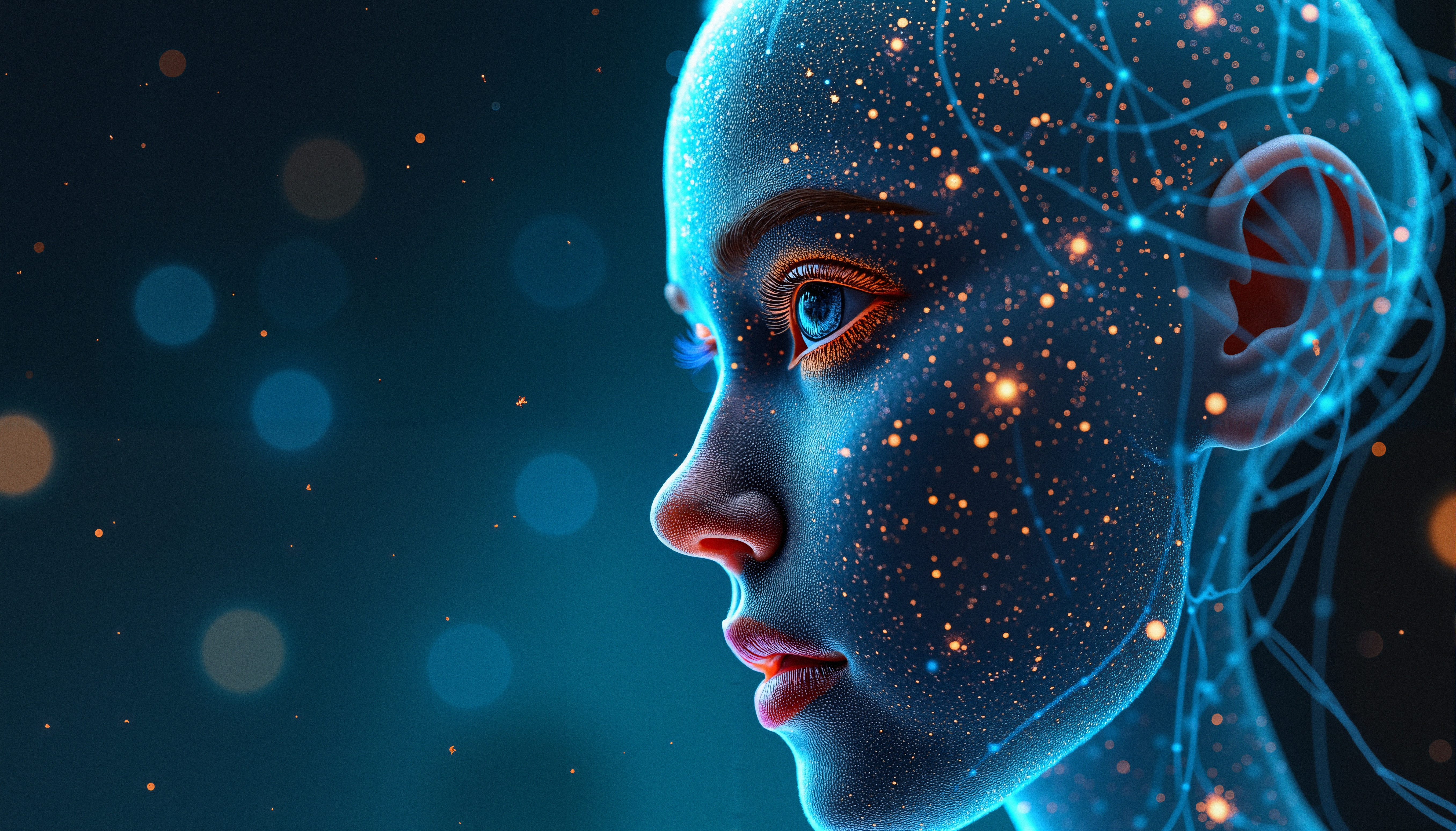 Futuristic Digital Human Art