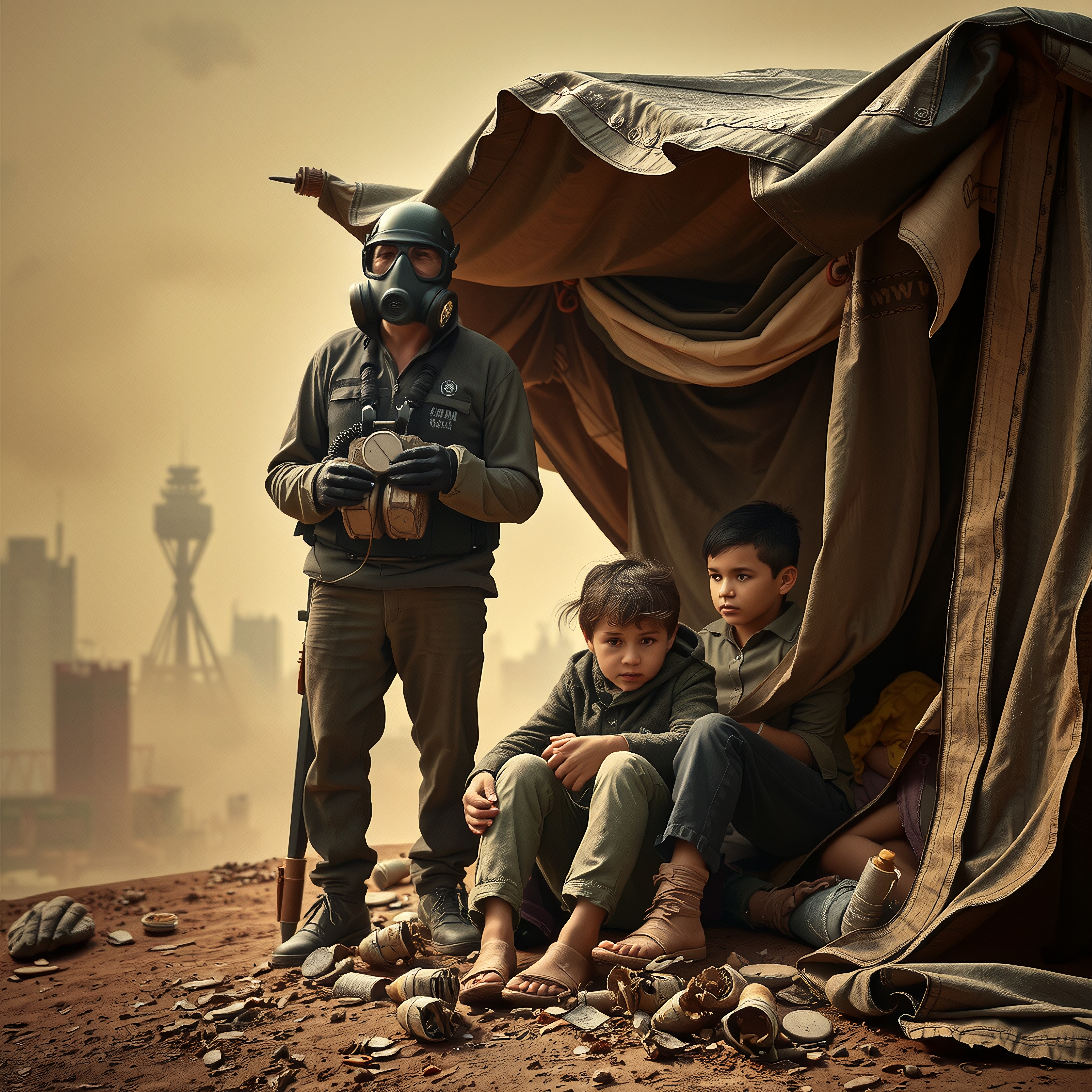 Survival Amid Dystopian Ruins