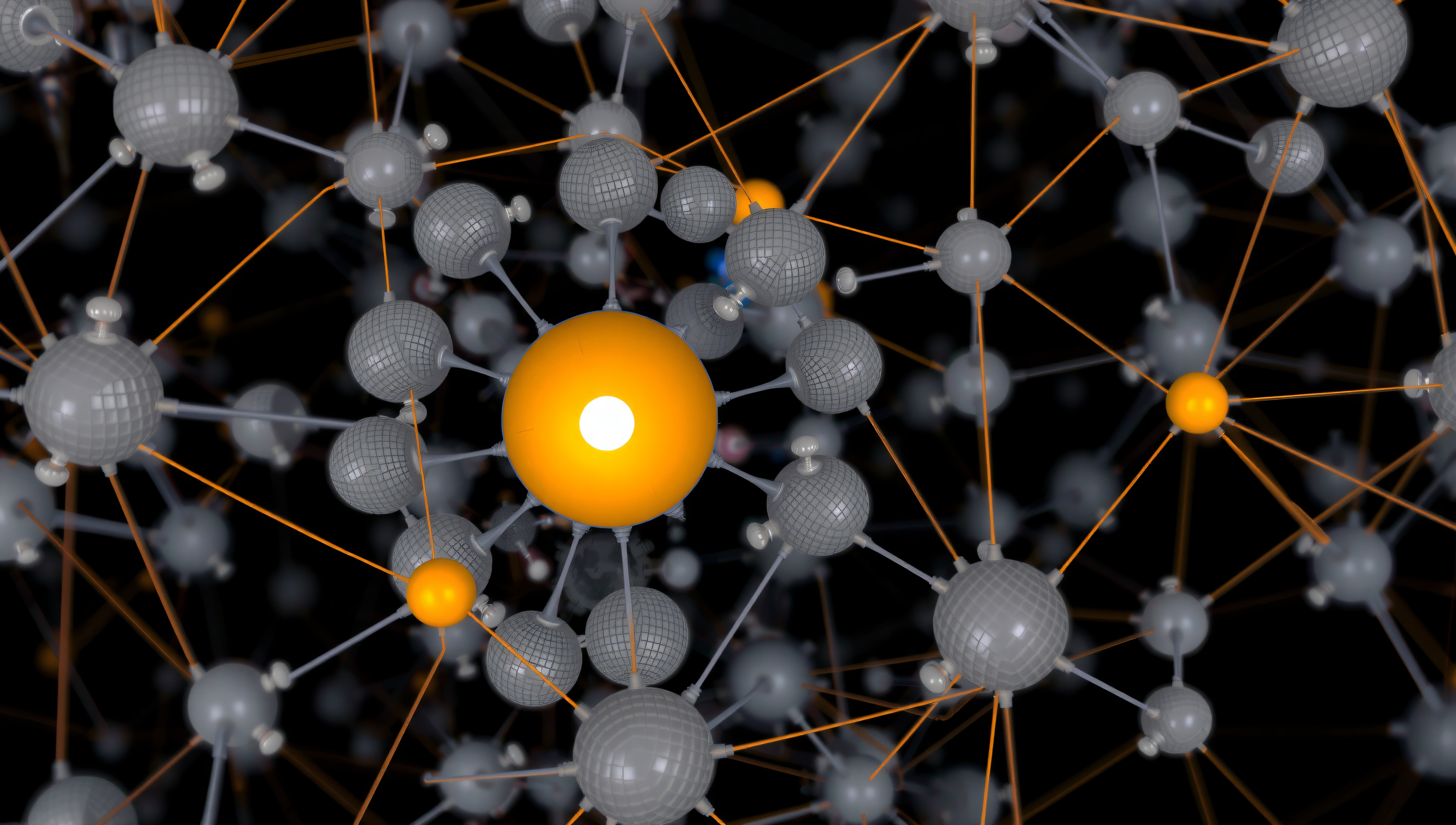 Connected Spheres and Lines Network