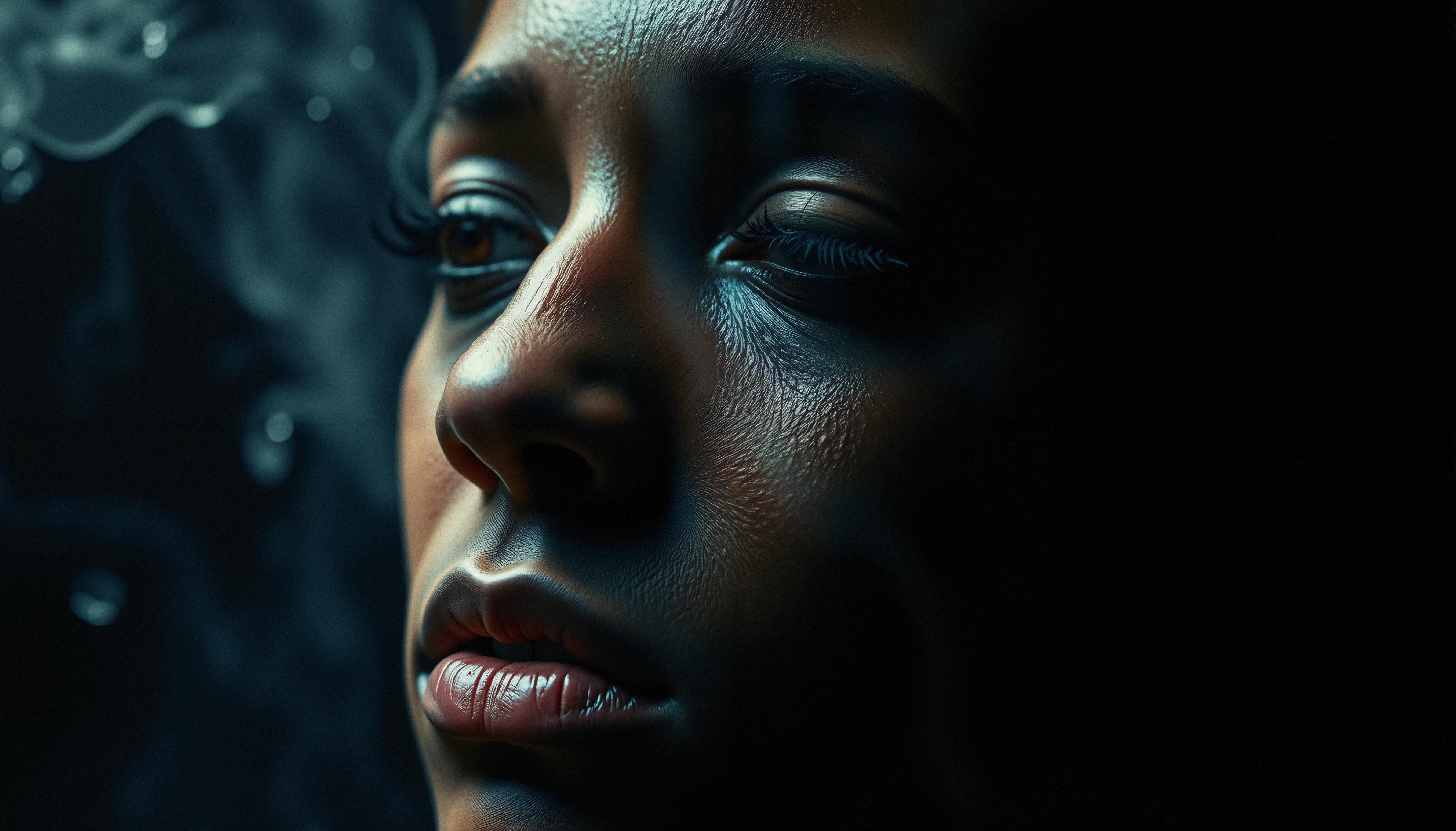 Moody Portrait in Dramatic Light