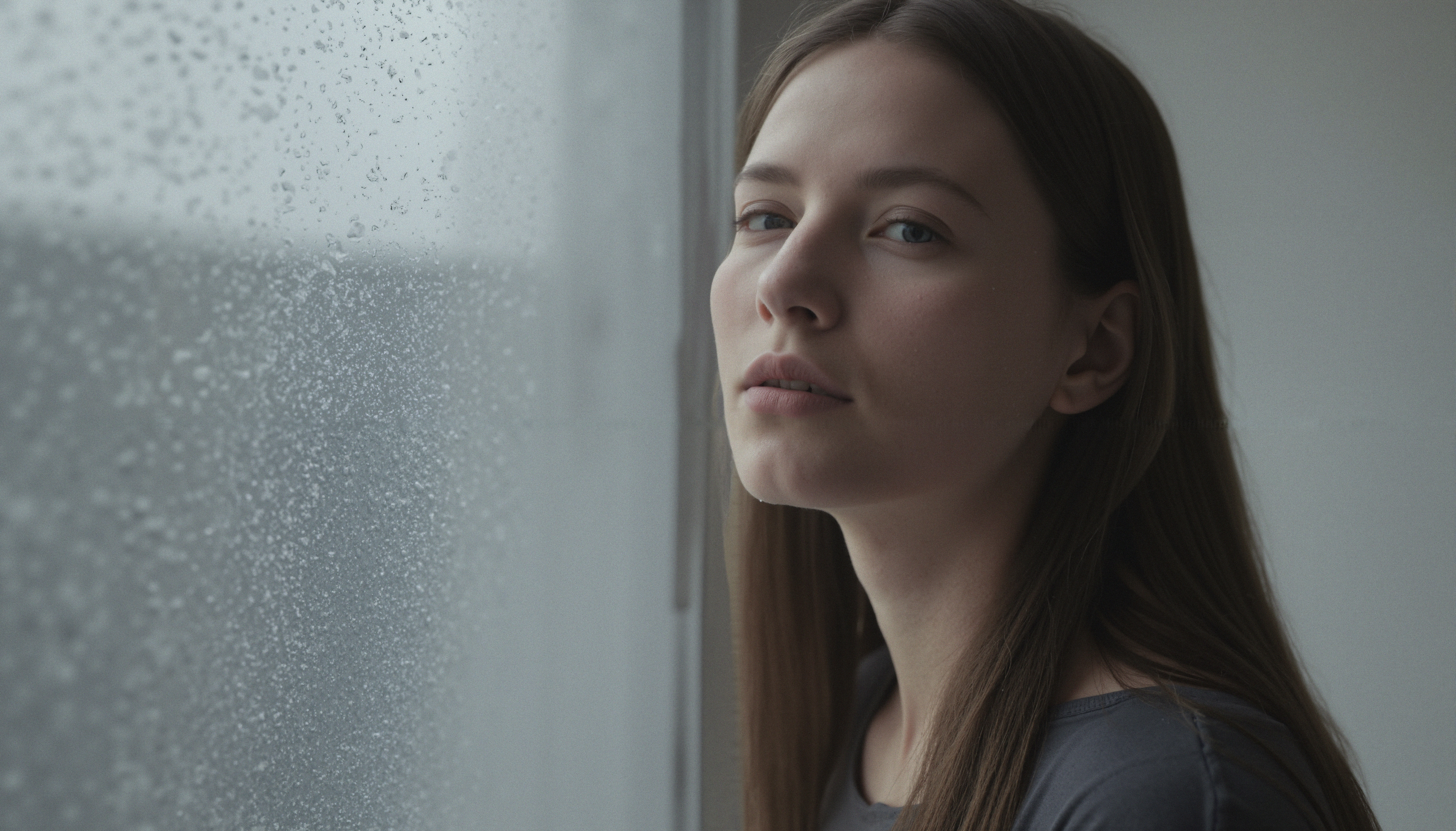 Gazing Out on Rainy Day