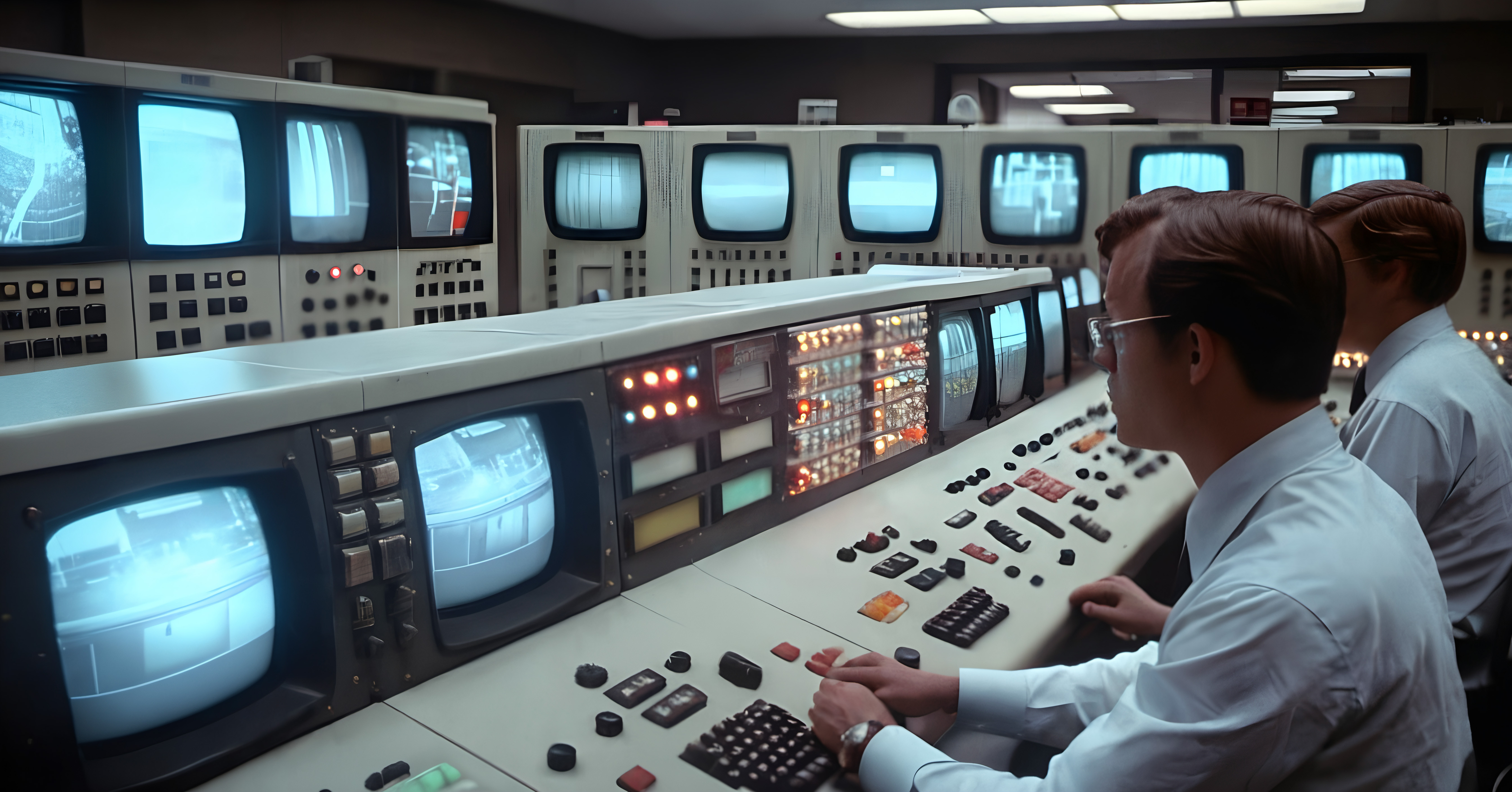 Retro Control Room Observation