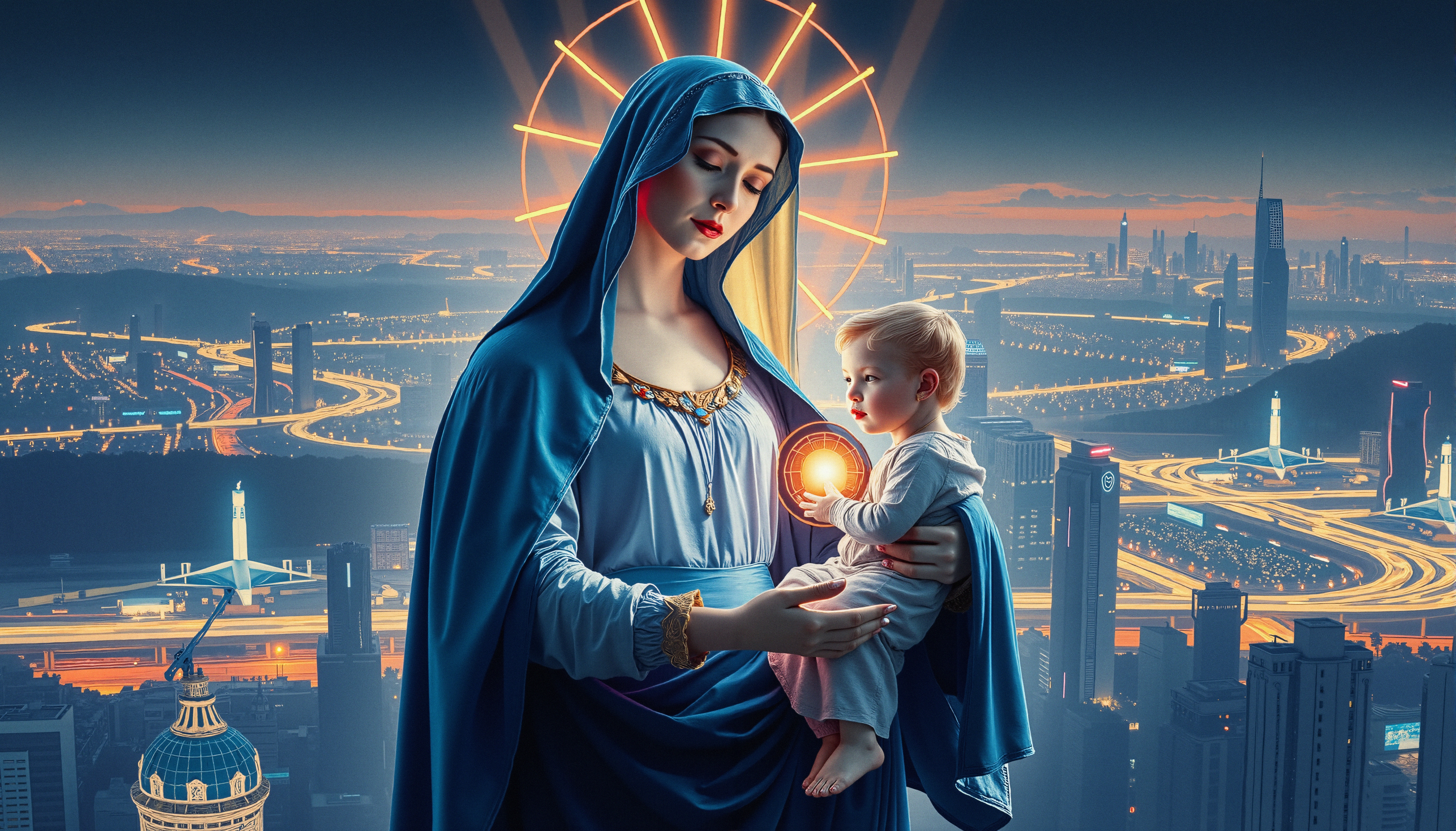 Modern Iconography Mother and Child