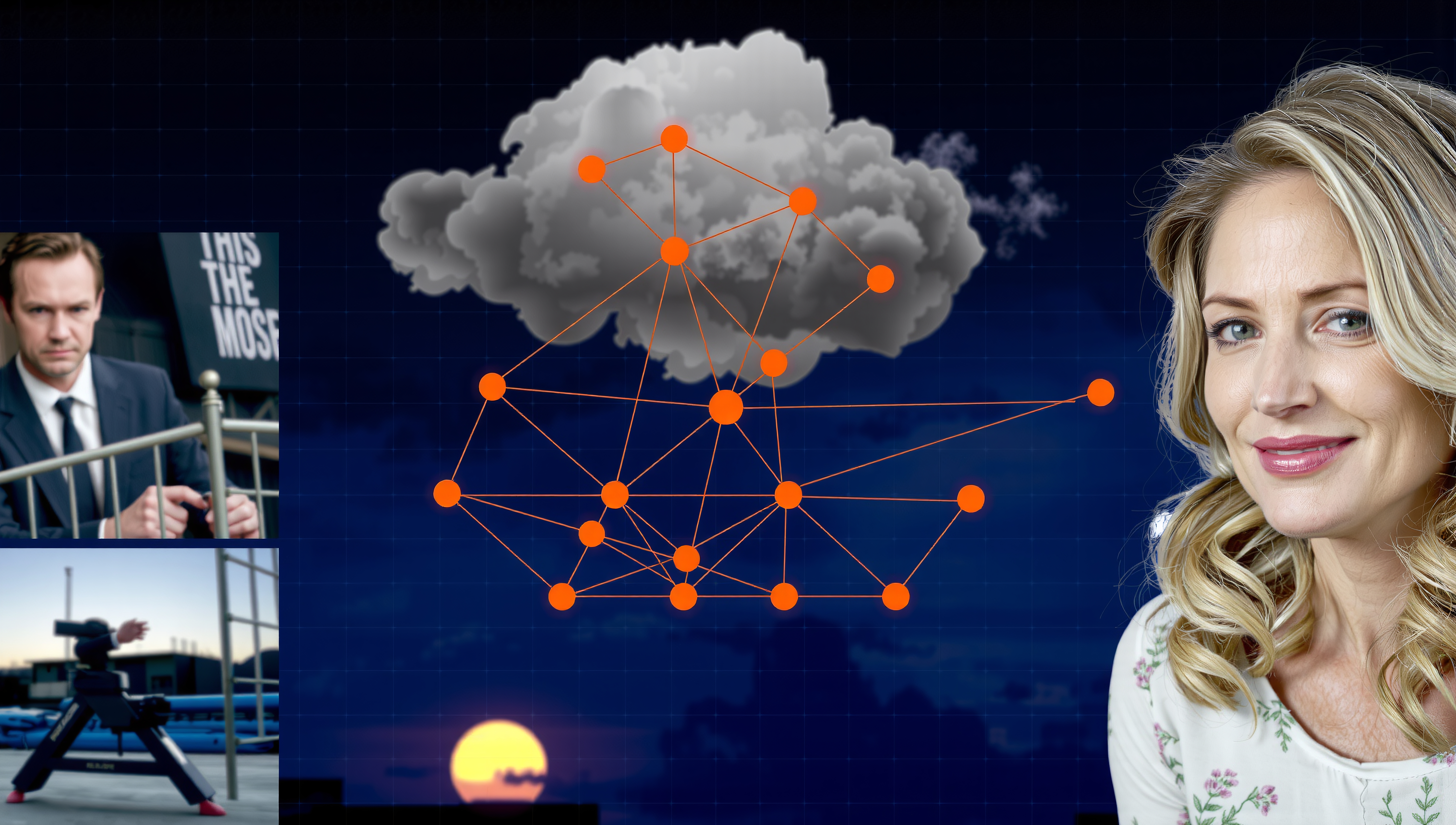 Technology People Network Cloud Robots
