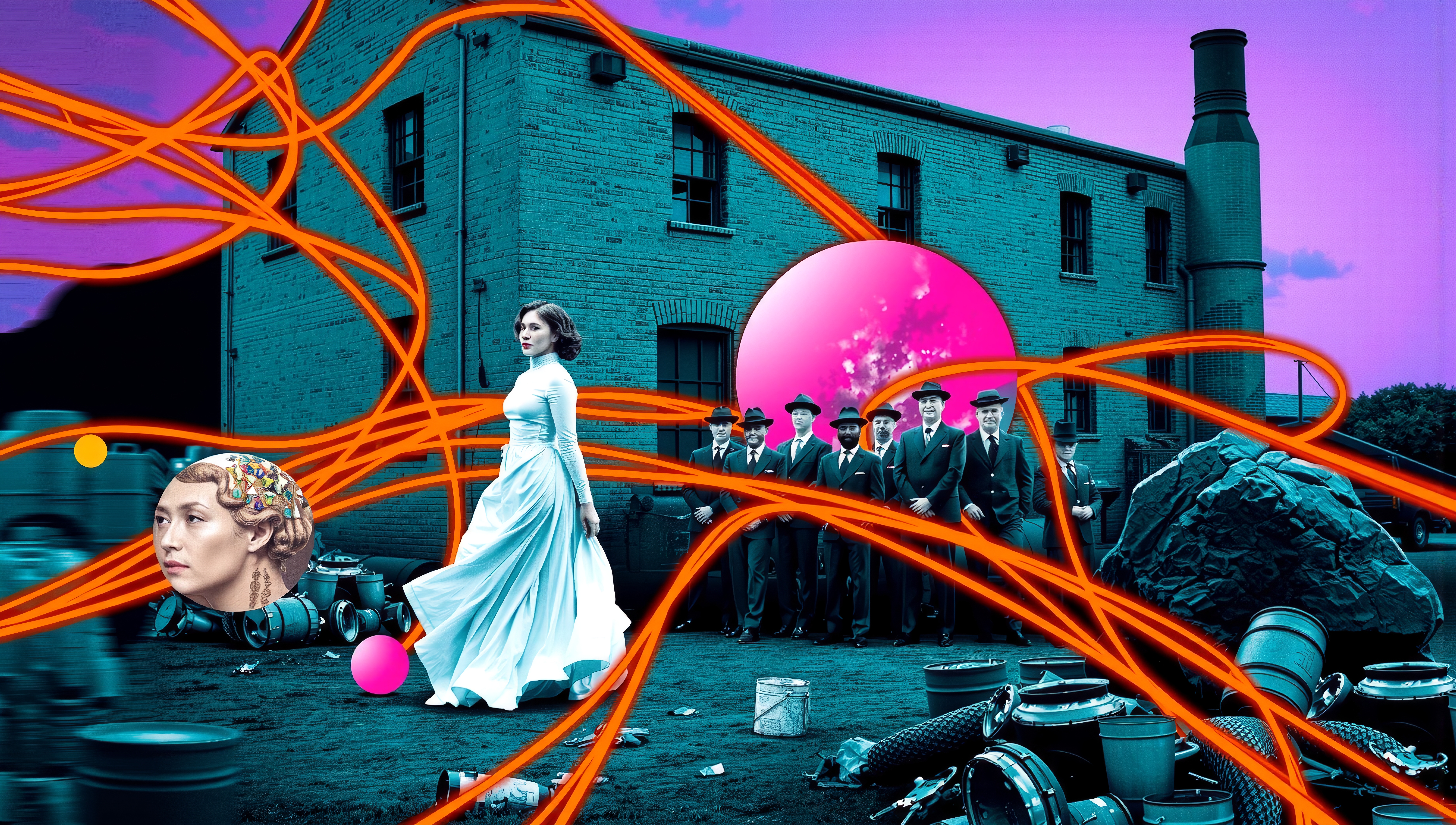 Retro meets surrealism in artwork