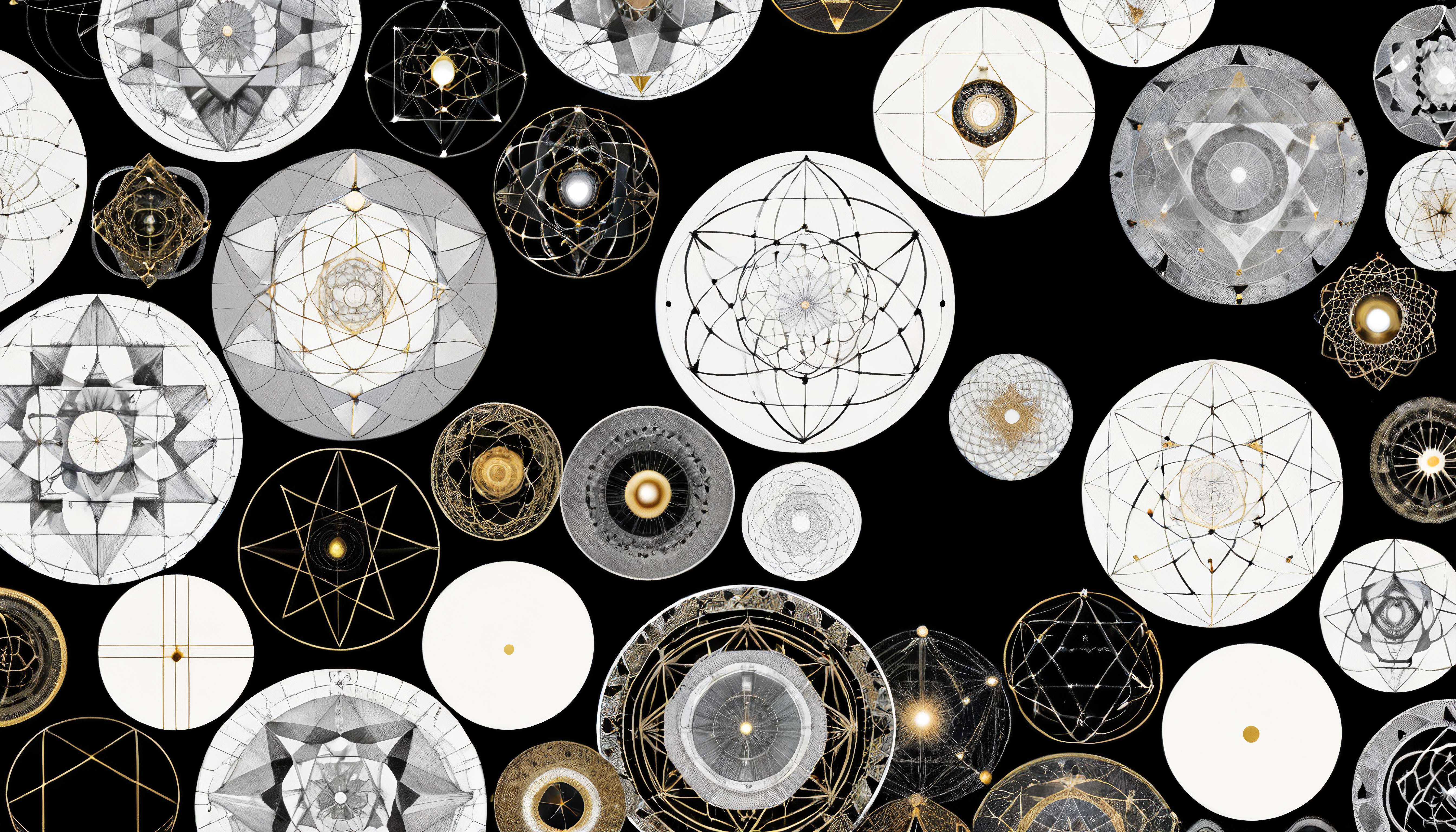 Intricate Geometric Circle Patterns