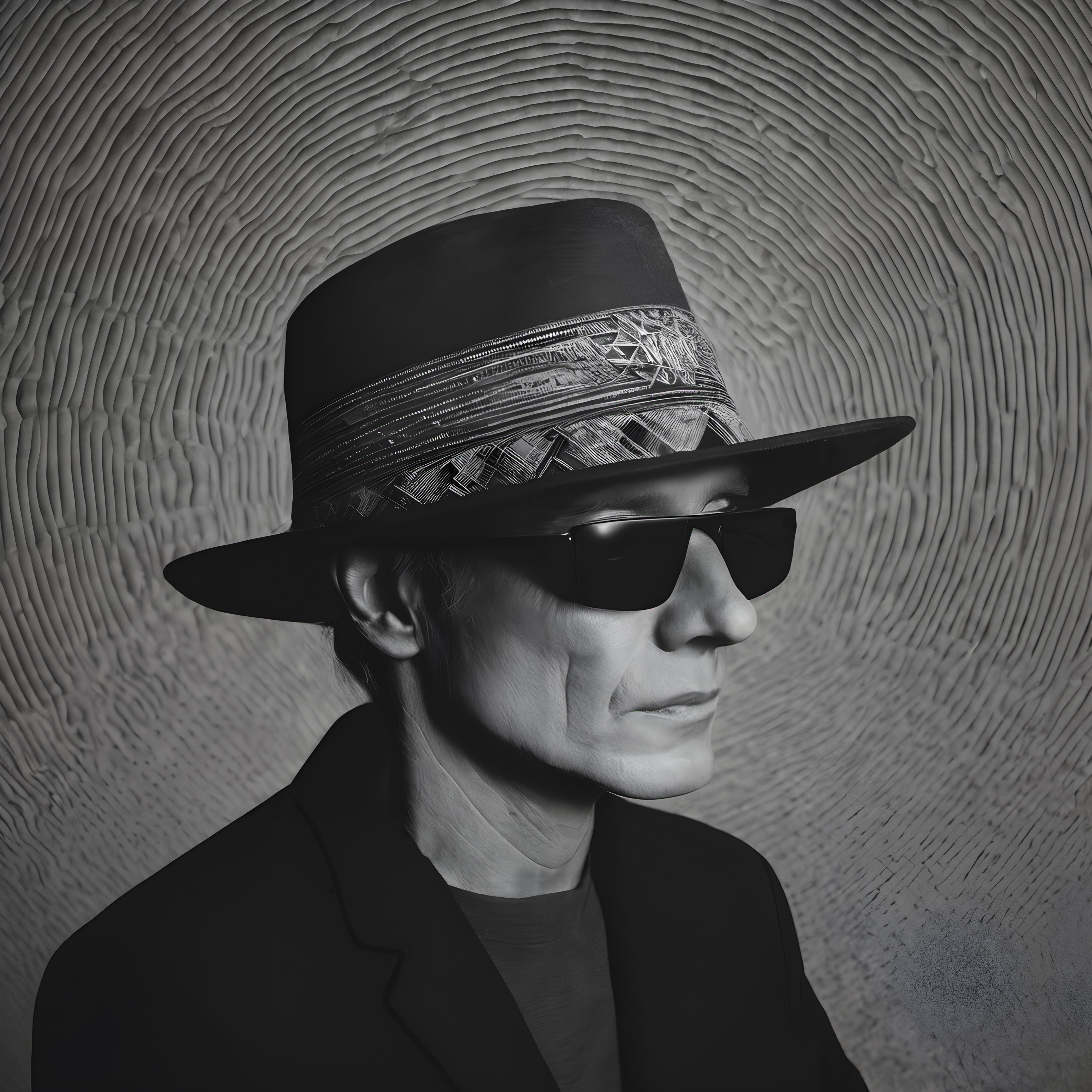 Stylish Persona in Black Hat