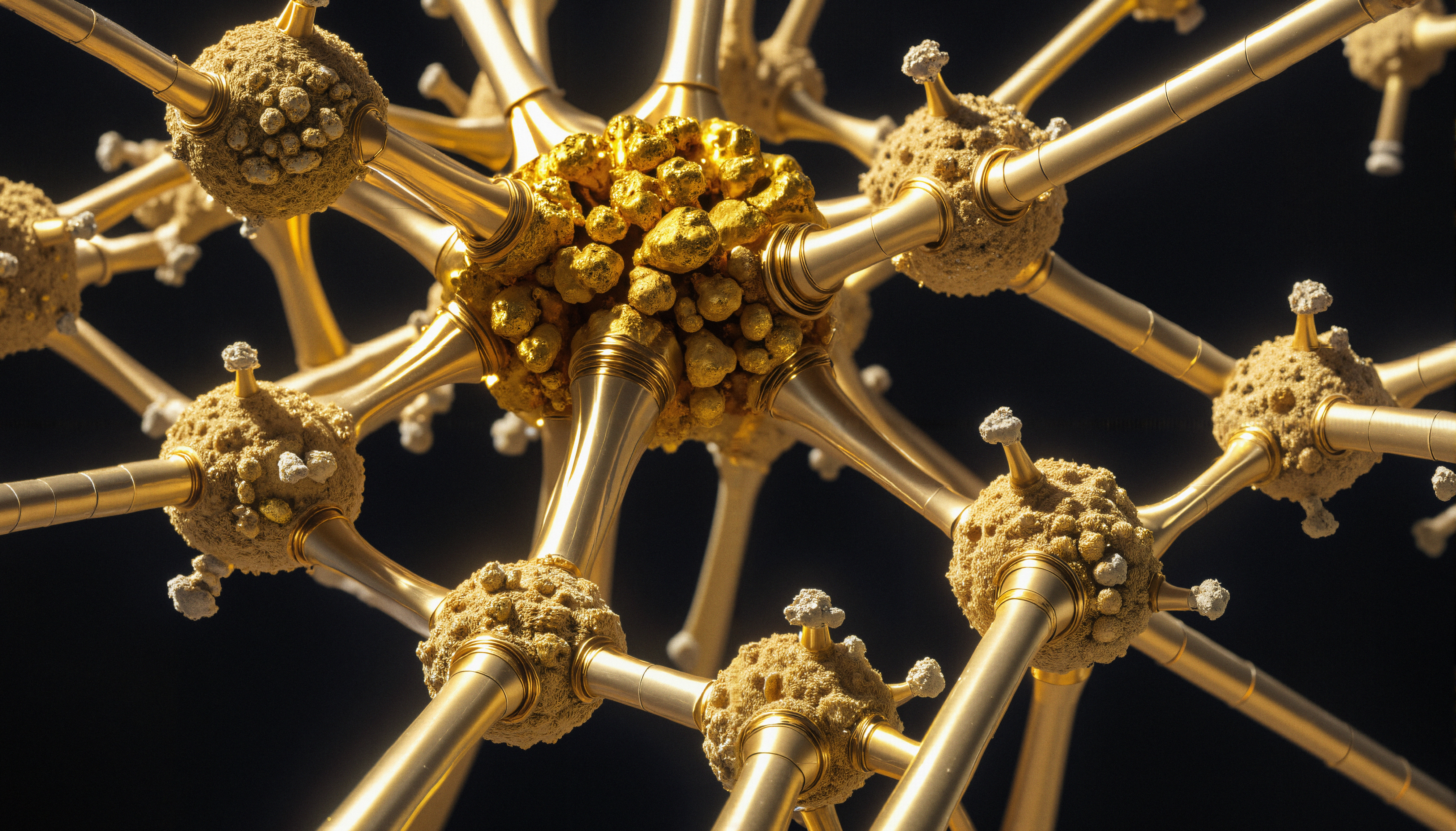 Microscopic Model of Viral Structure on a Gold Lattice Against B