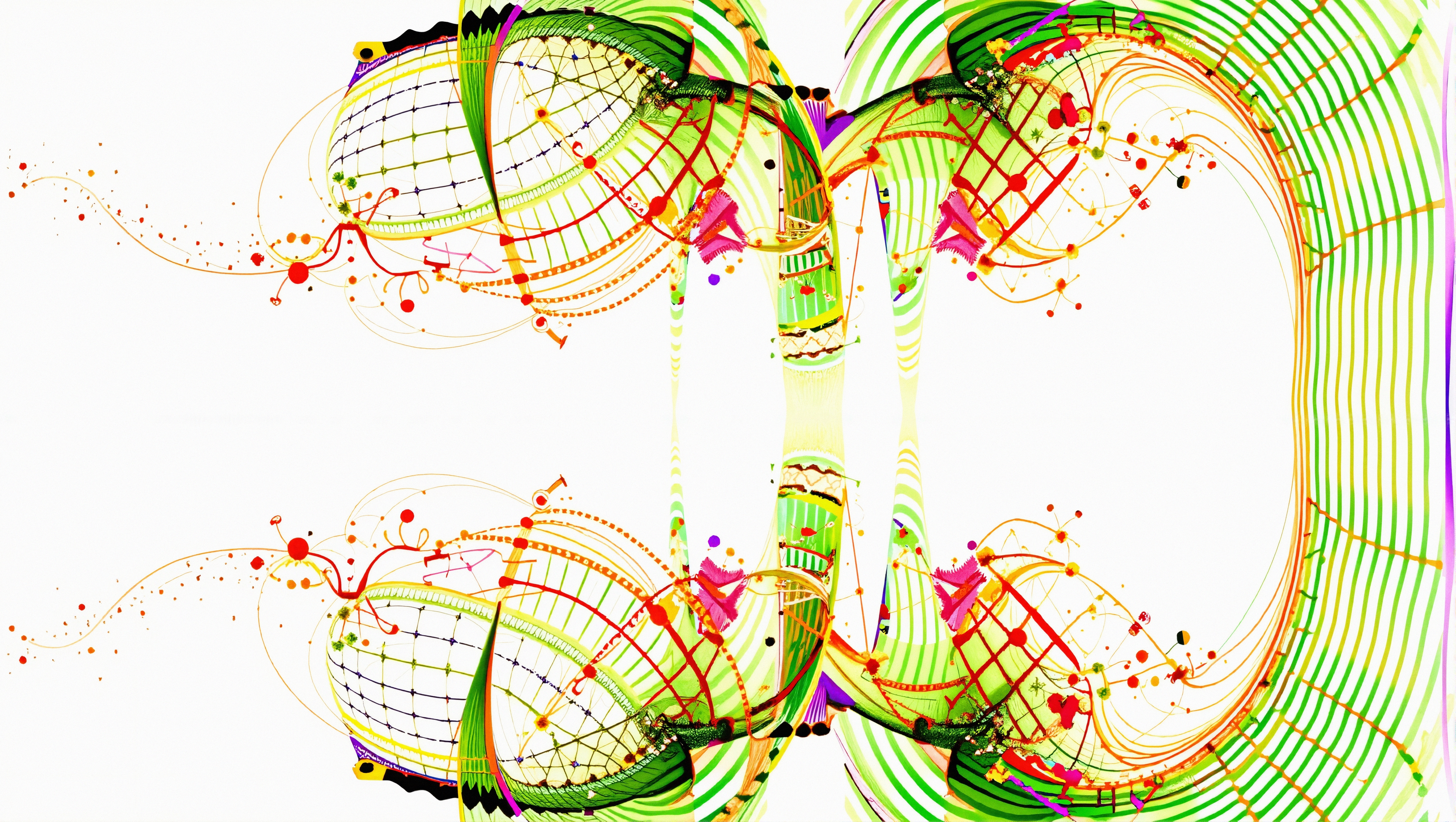 Vibrant Symmetrical Abstract Design