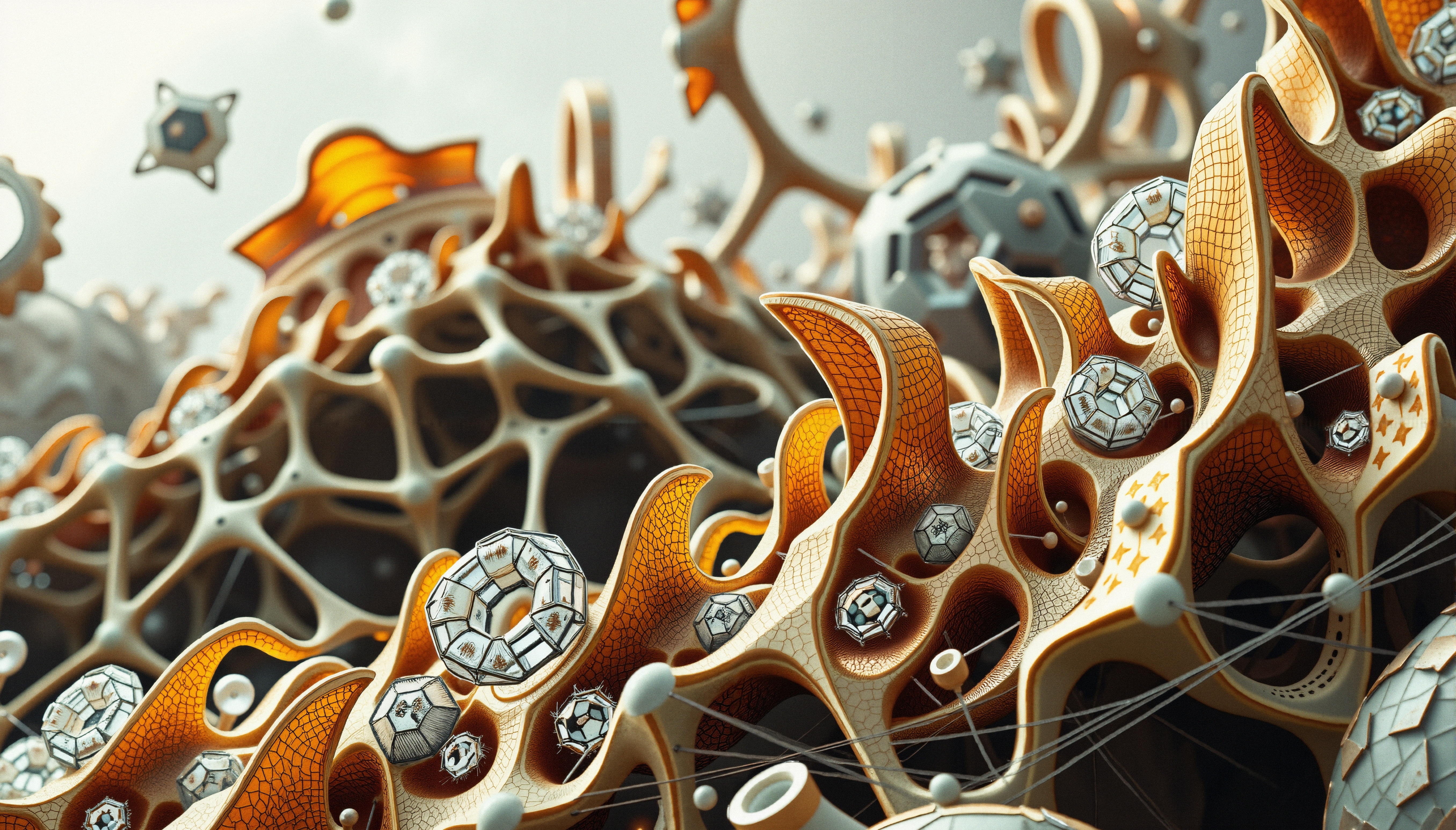 Futuristic Geometric Landscape Art