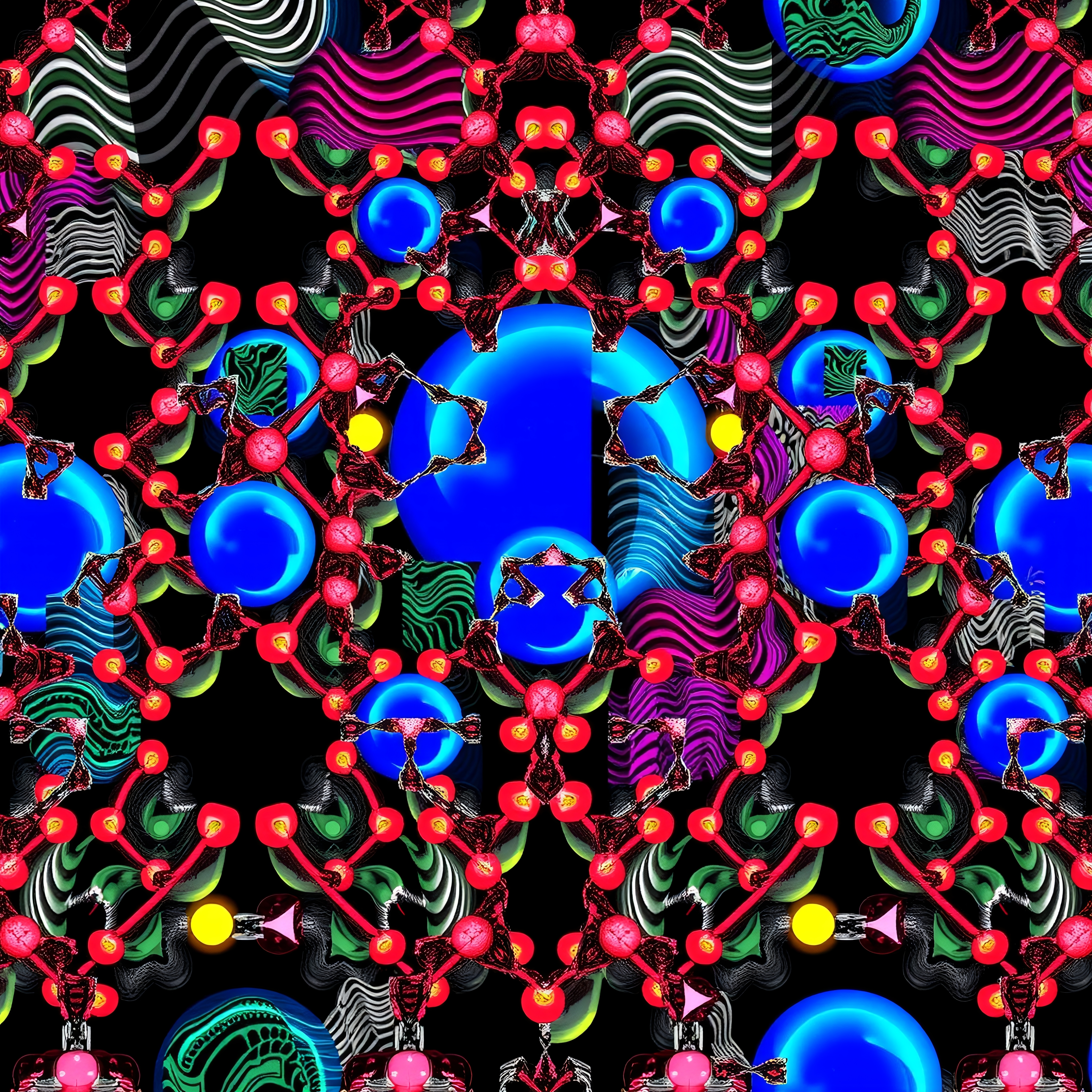 Cosmic Molecular Art Illusion