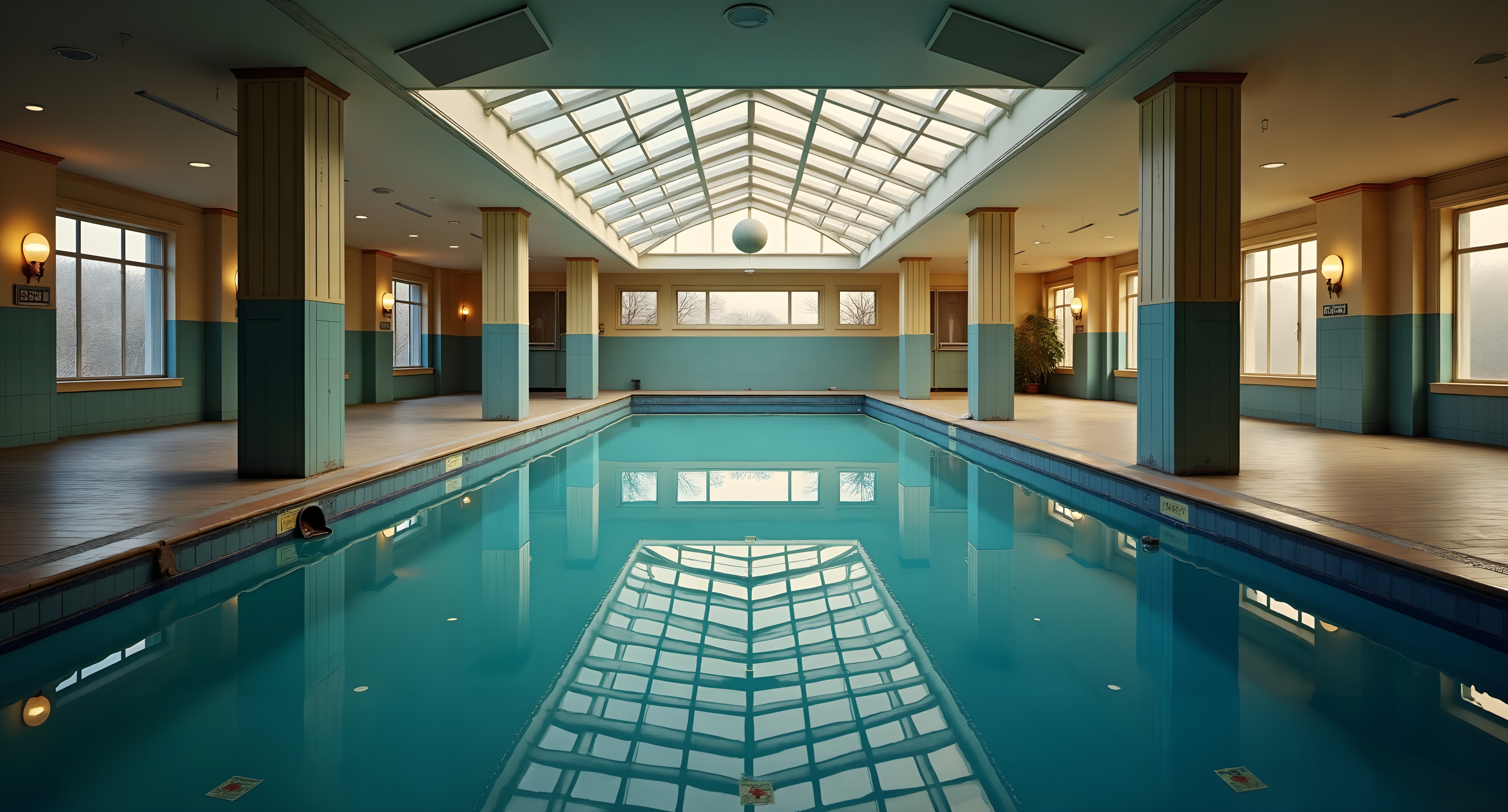 Indoor Swimming Pool With Skylight