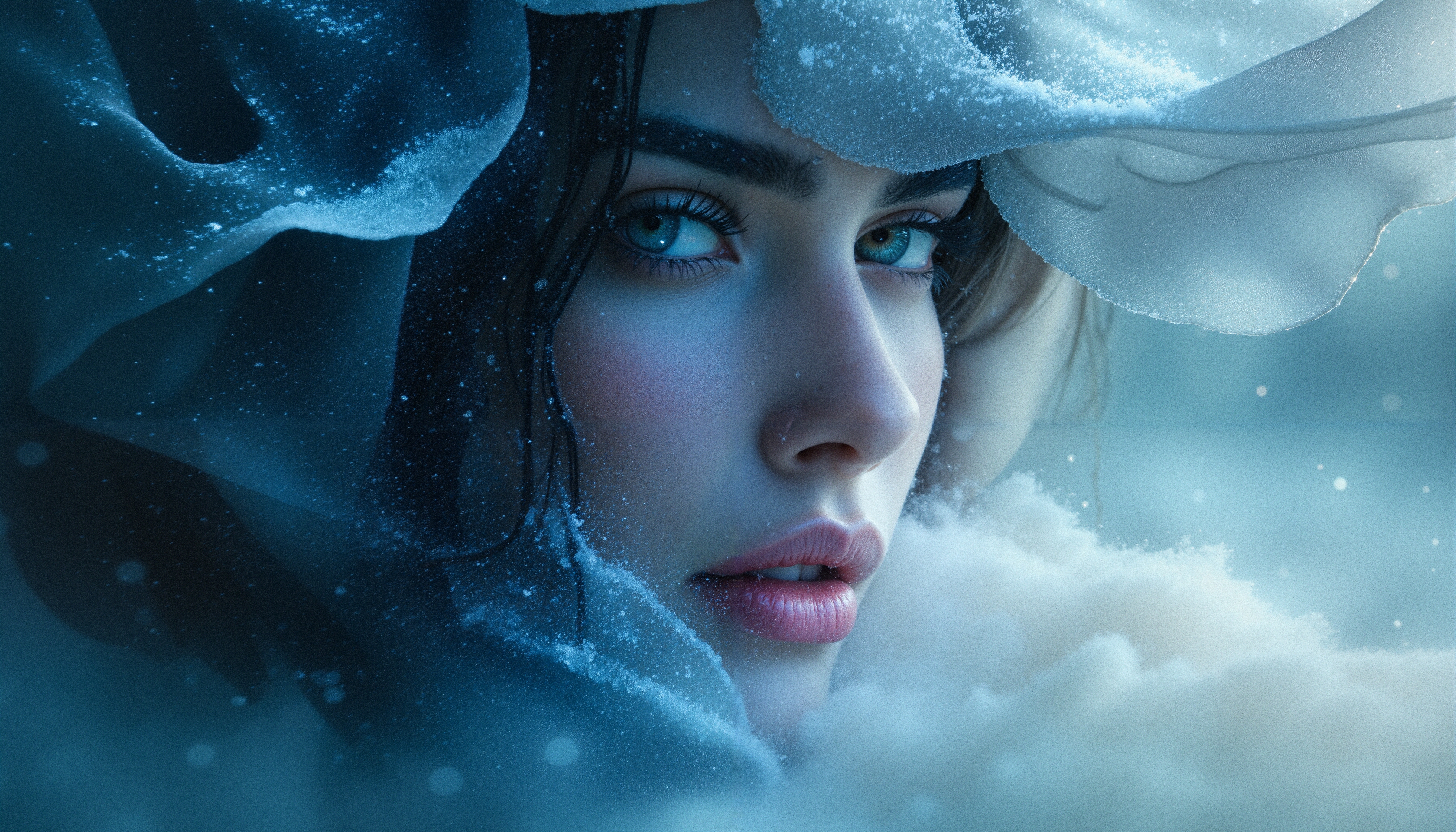 Winter’s Frozen Gaze Captured