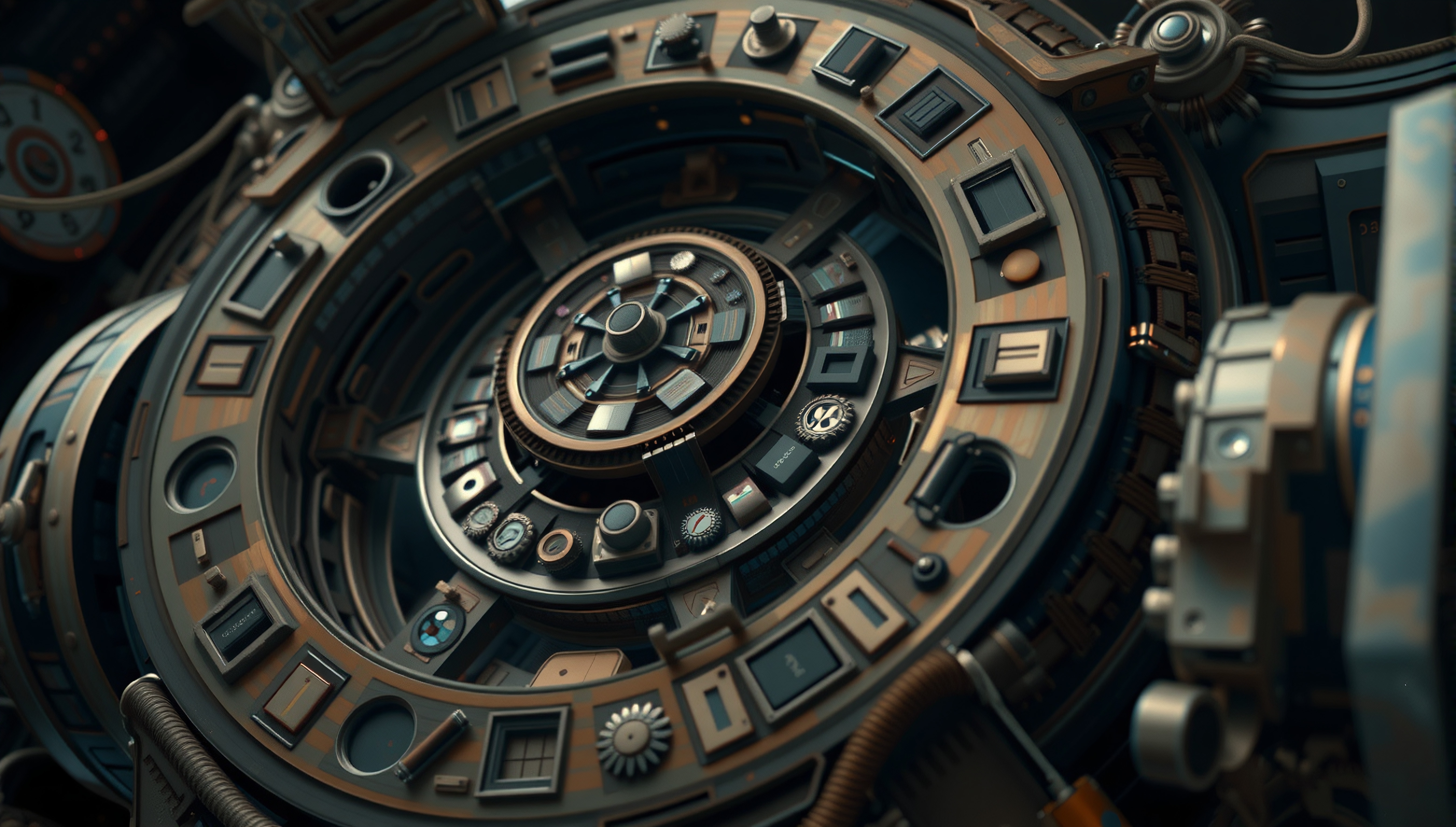 Intricate Steampunk Mechanical Design