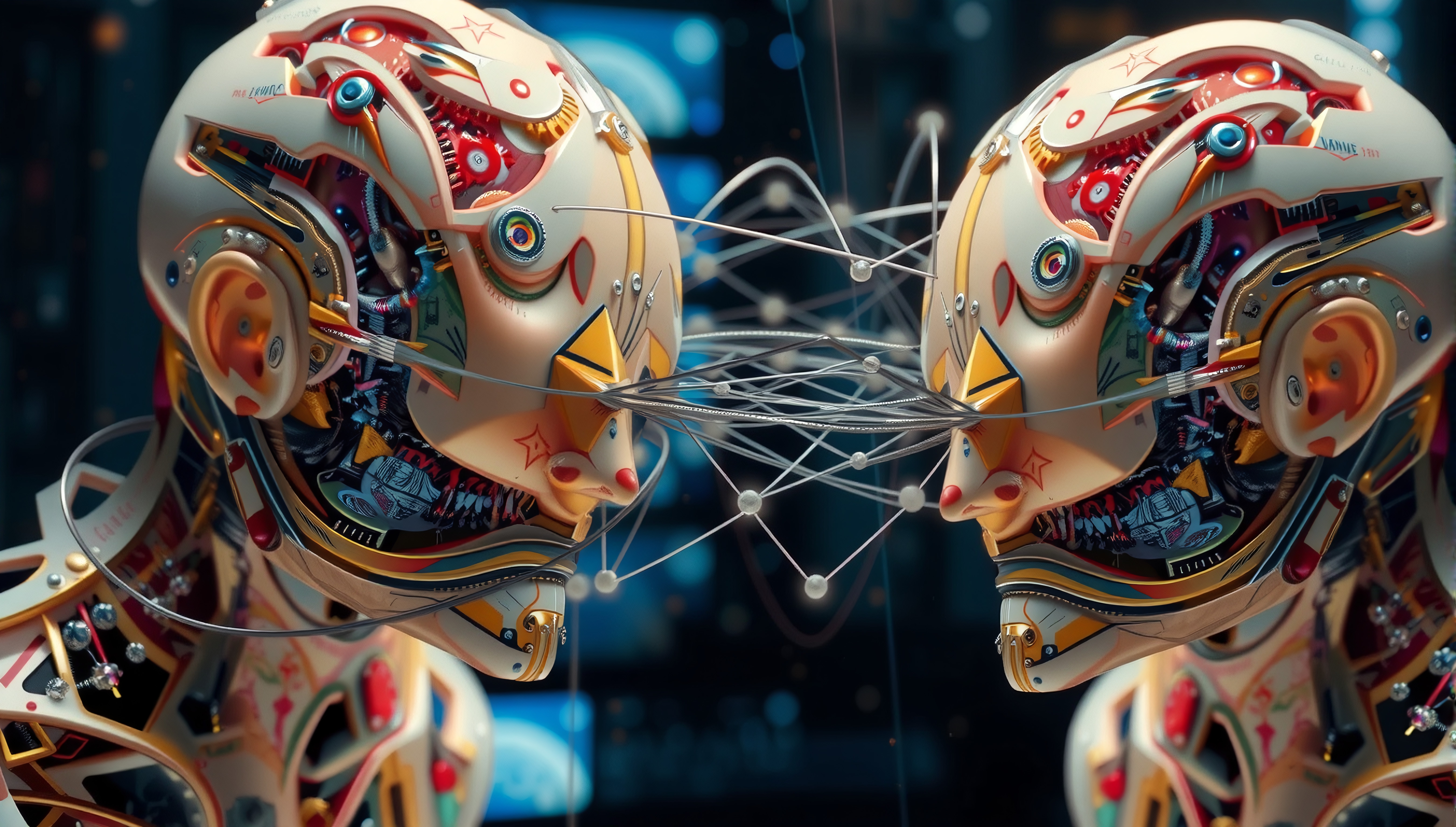 Dual Robots in Wired Connection