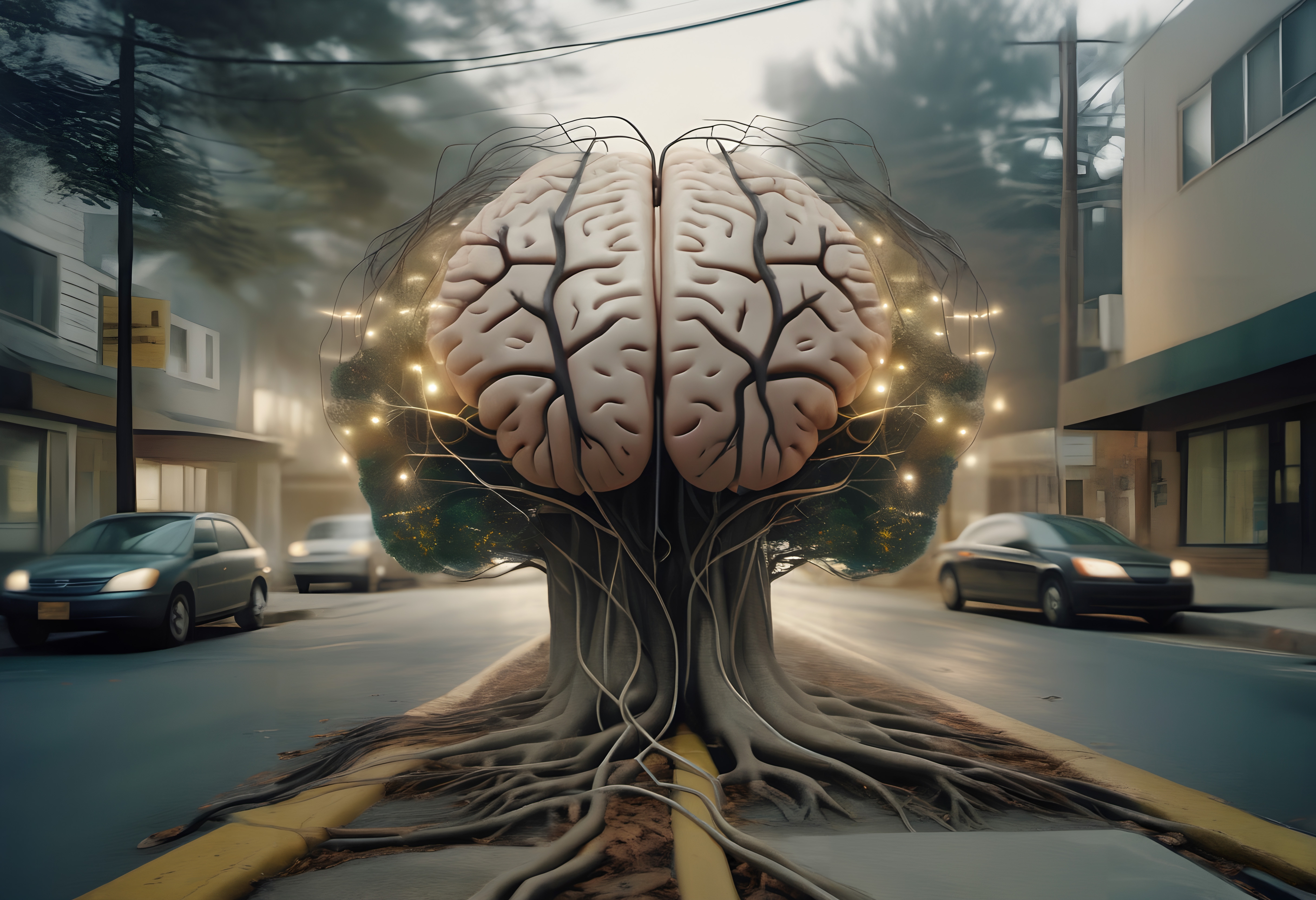Urban Brain Tree Imagination