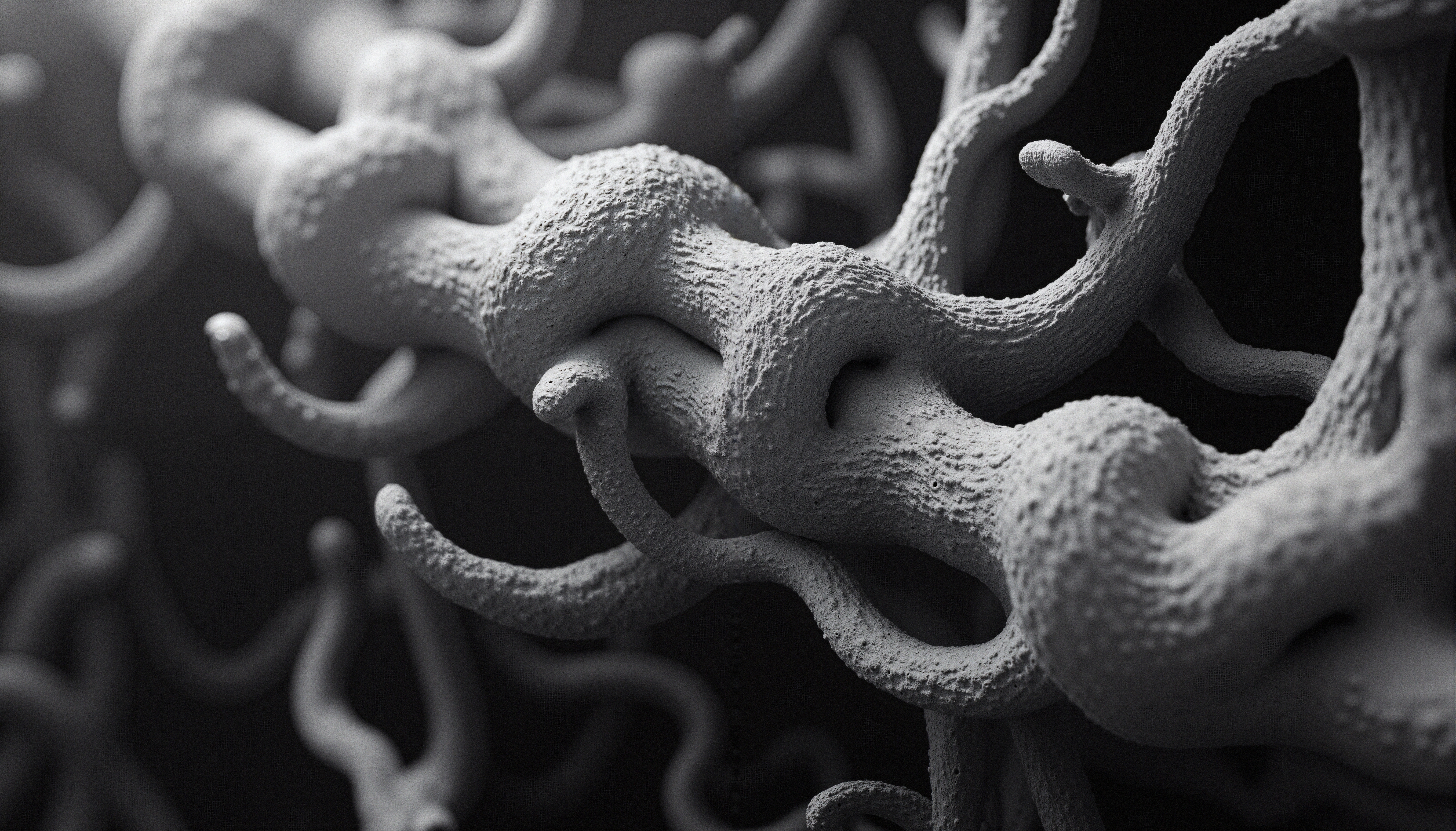 Abstract Organic Intertwined Textures