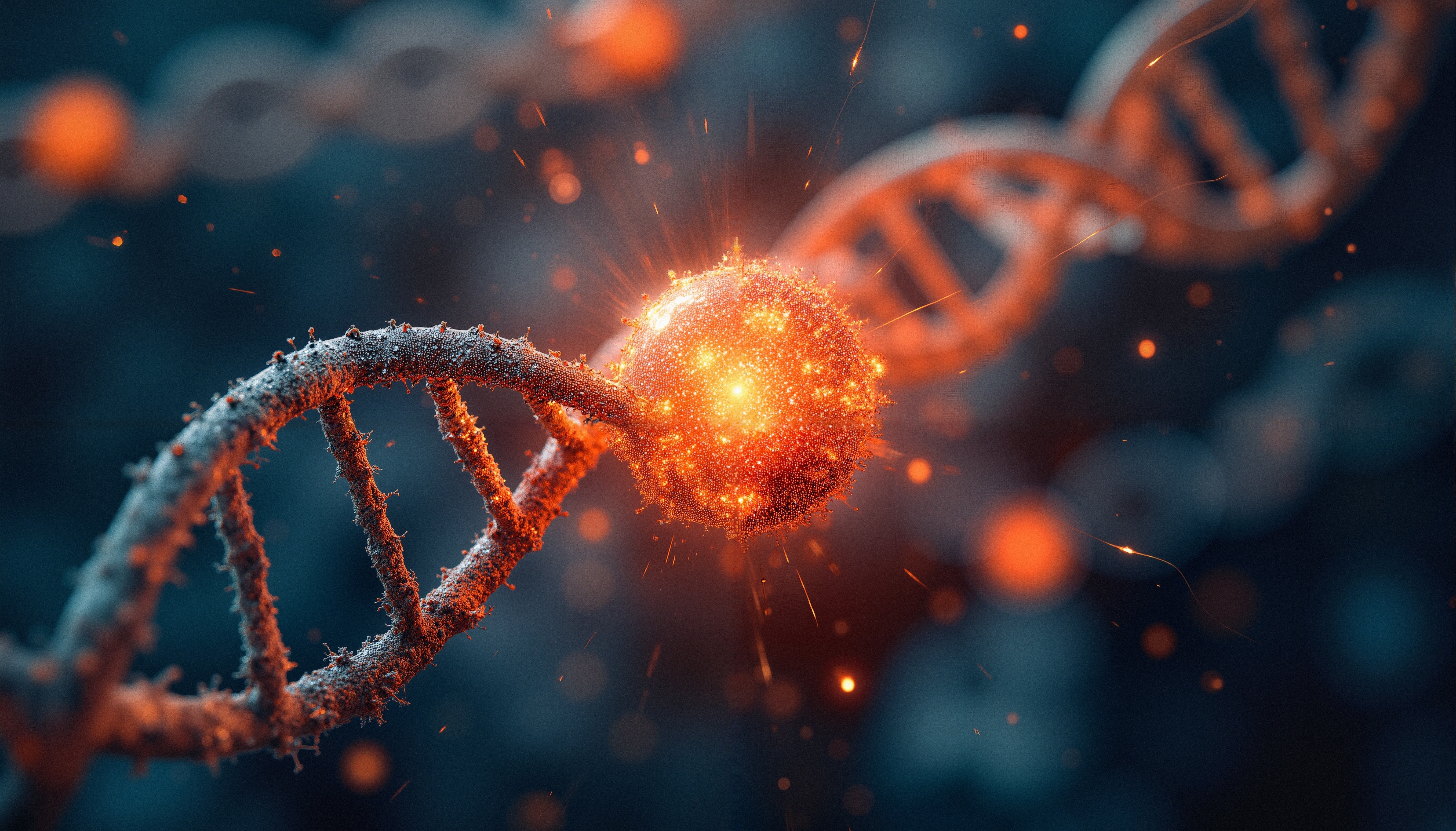 Illuminated DNA Molecular Collision