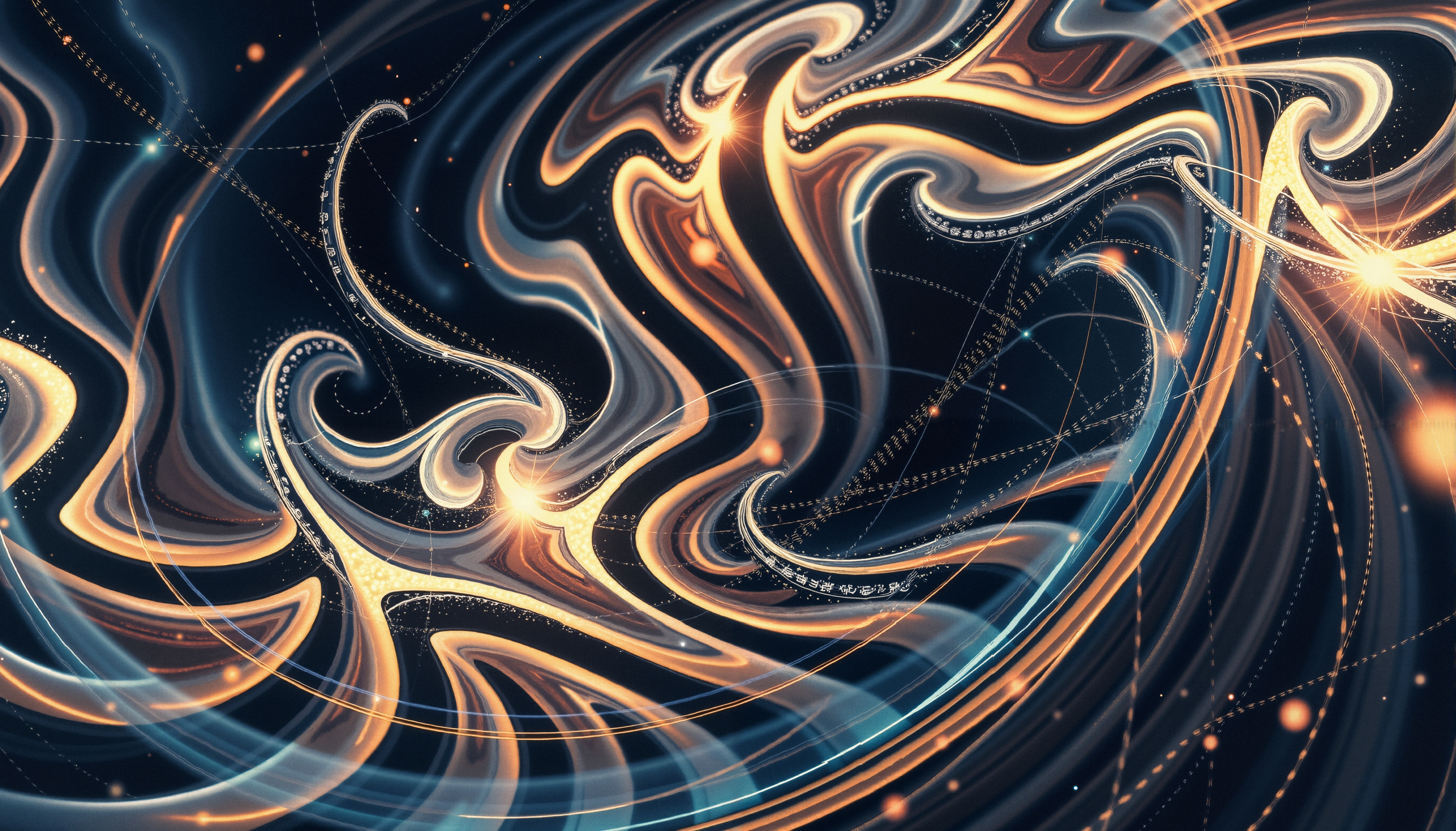 Abstract Fluid Dynamics and Cosmic Energy Swirl