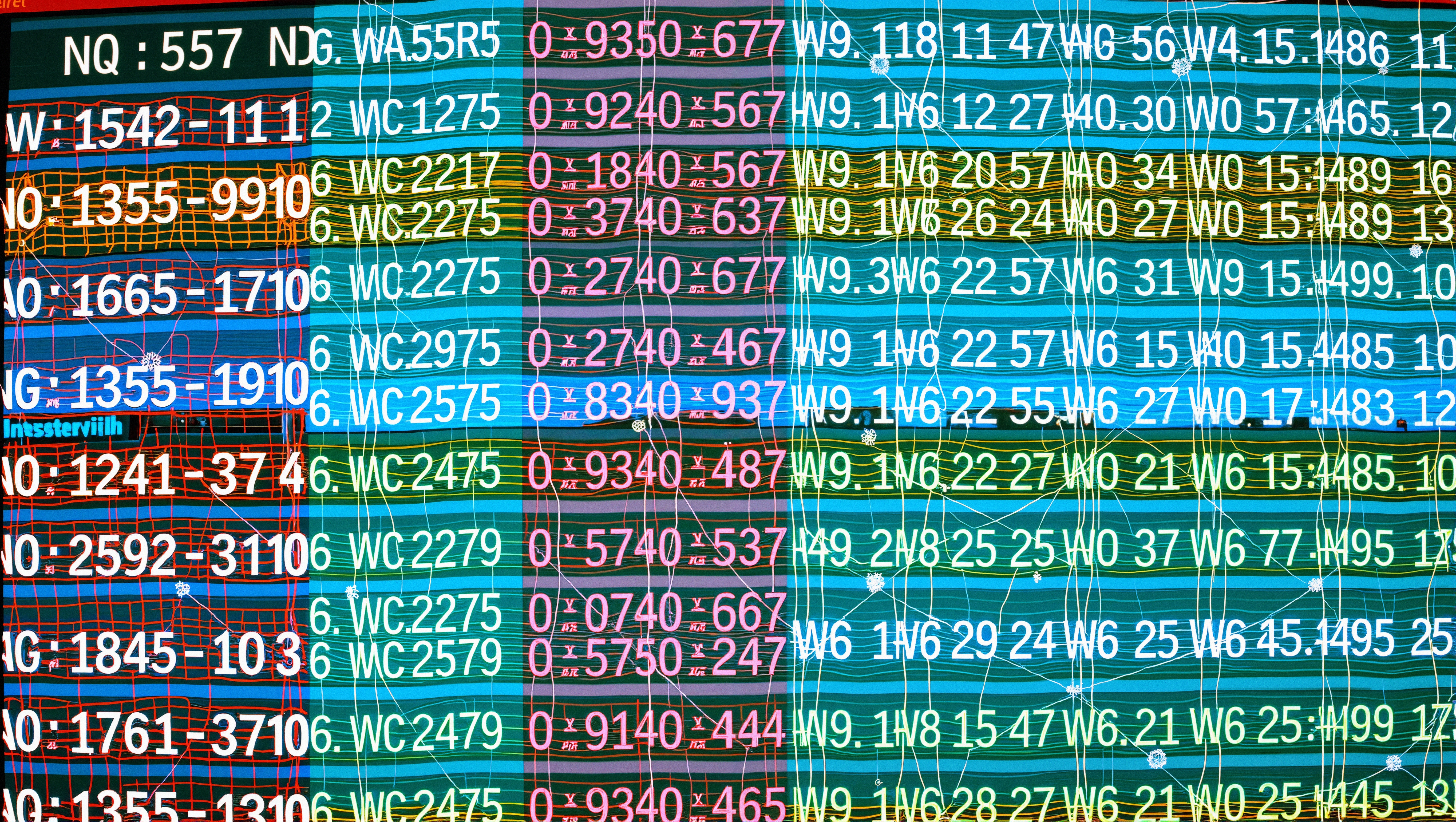 Realtime Stock Trading Data Display Screen