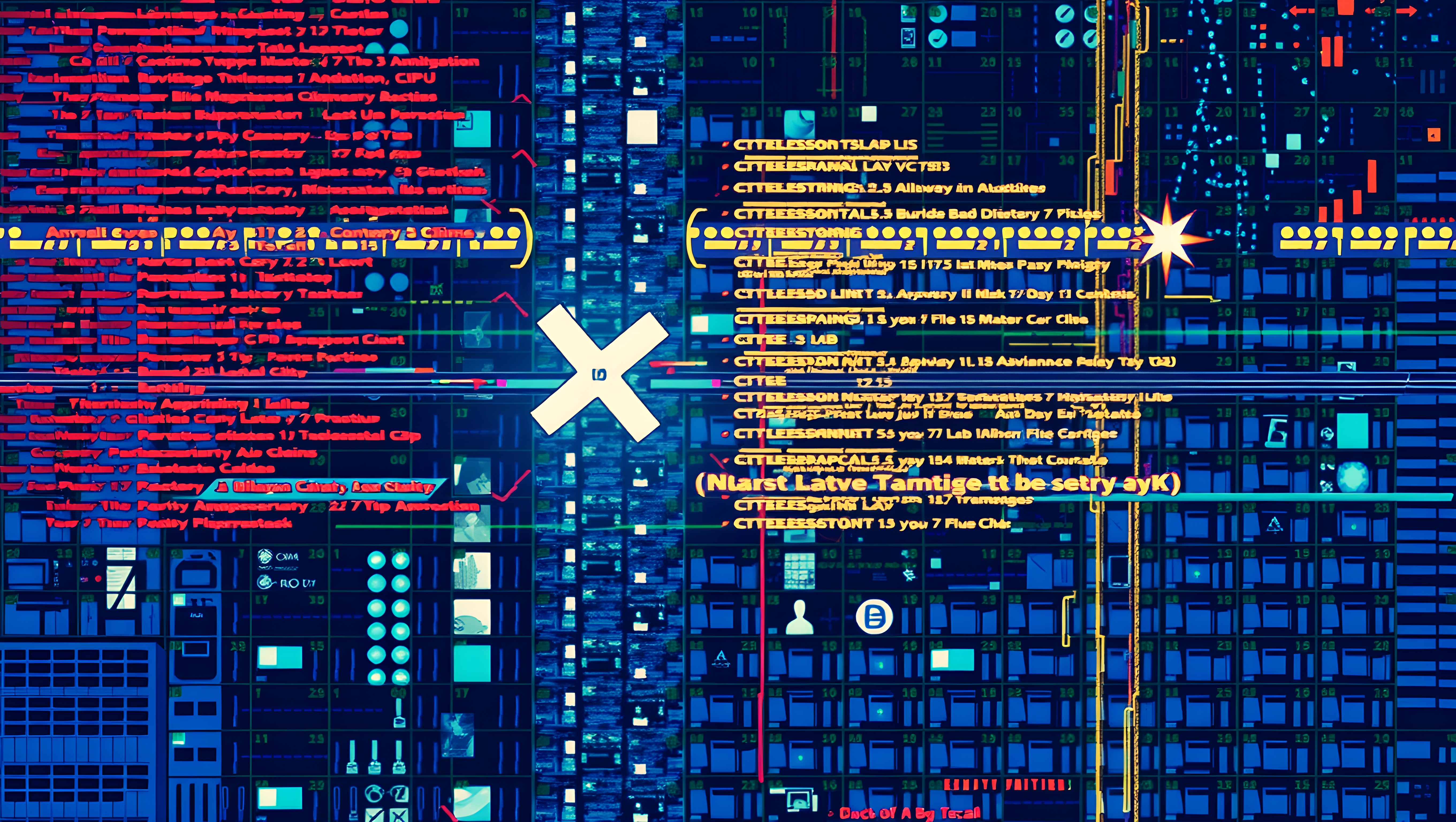 Cyberpunk glitch art screen overlay