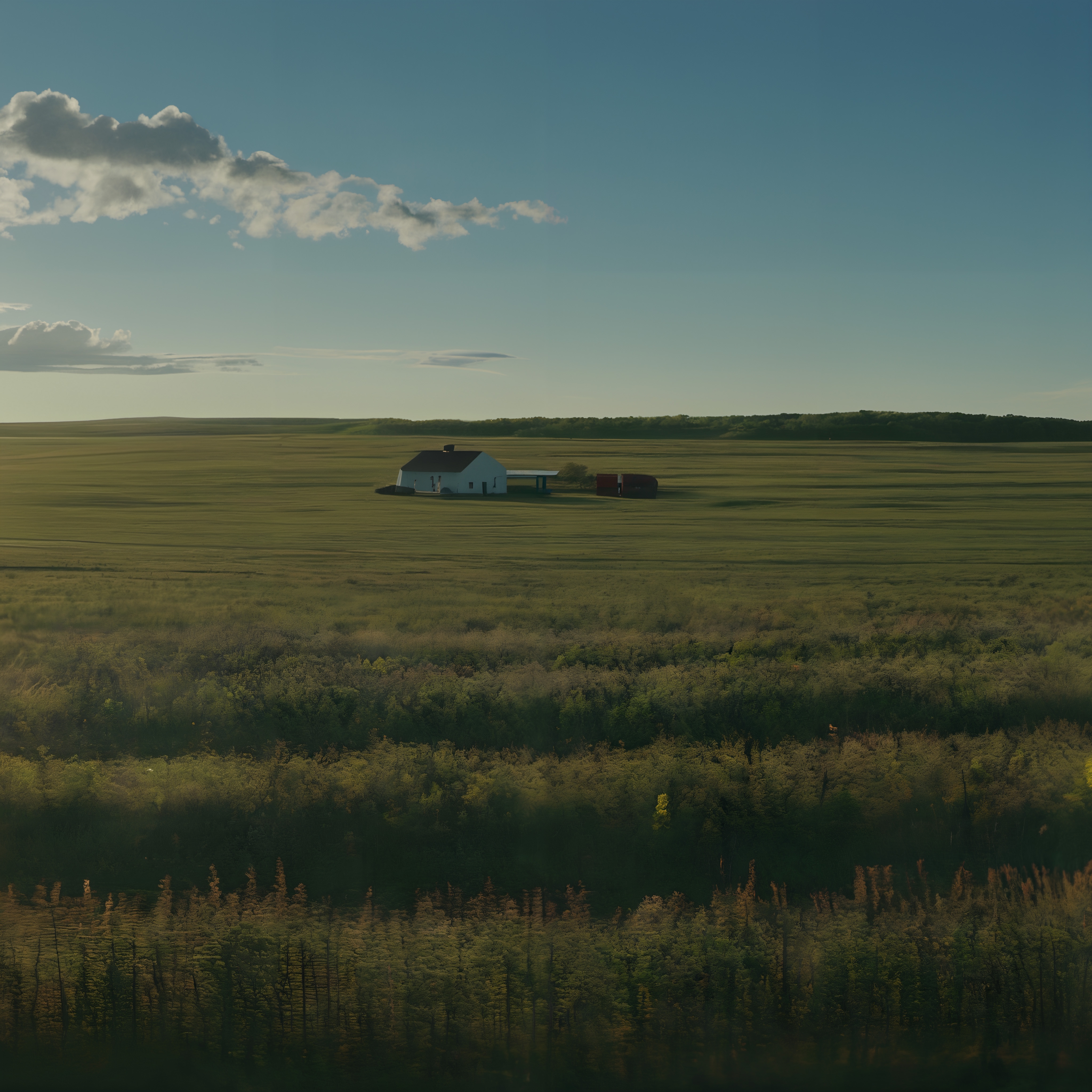 Peaceful House in Vast Fields