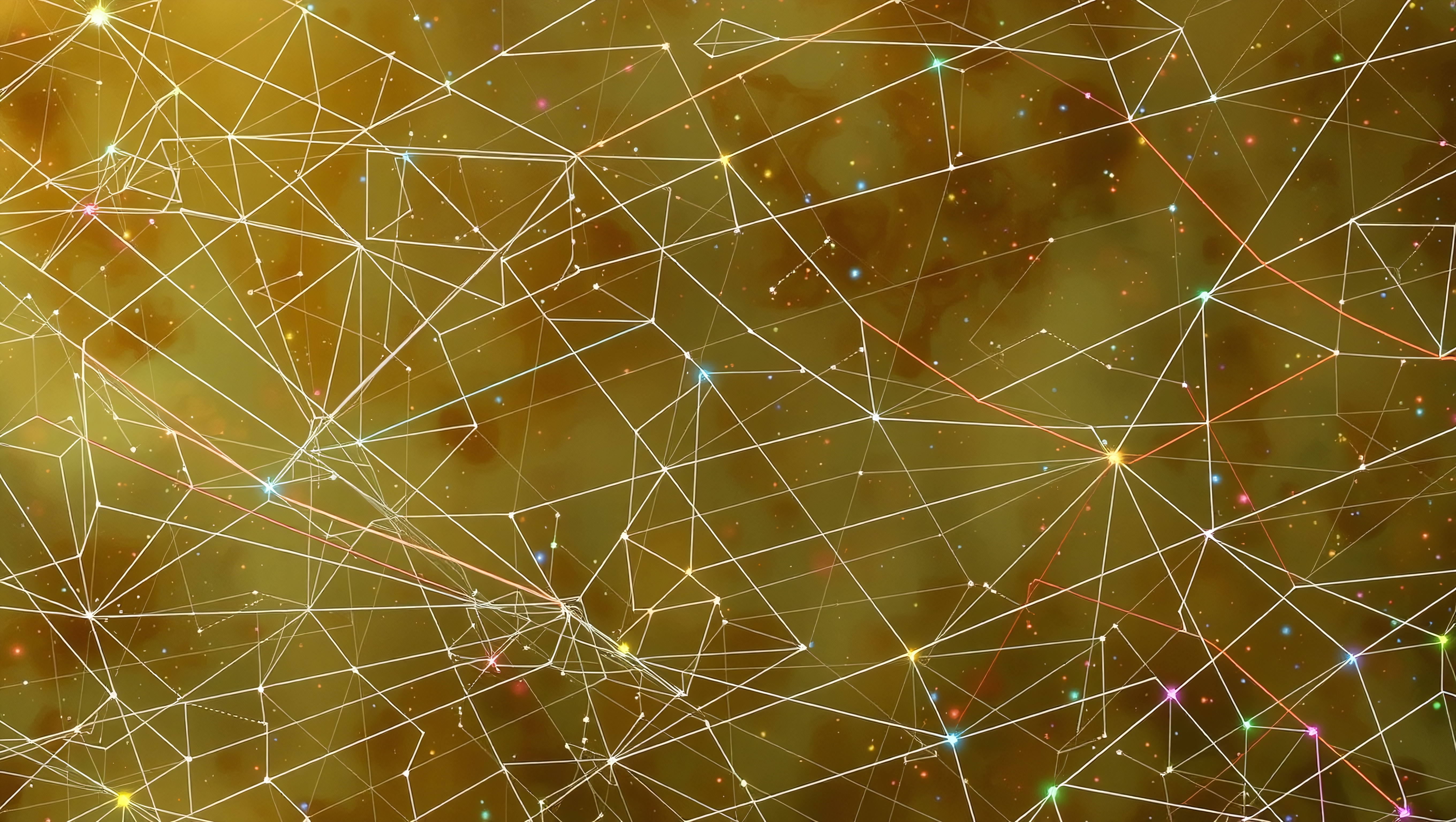 Abstract Connections in Golden Space