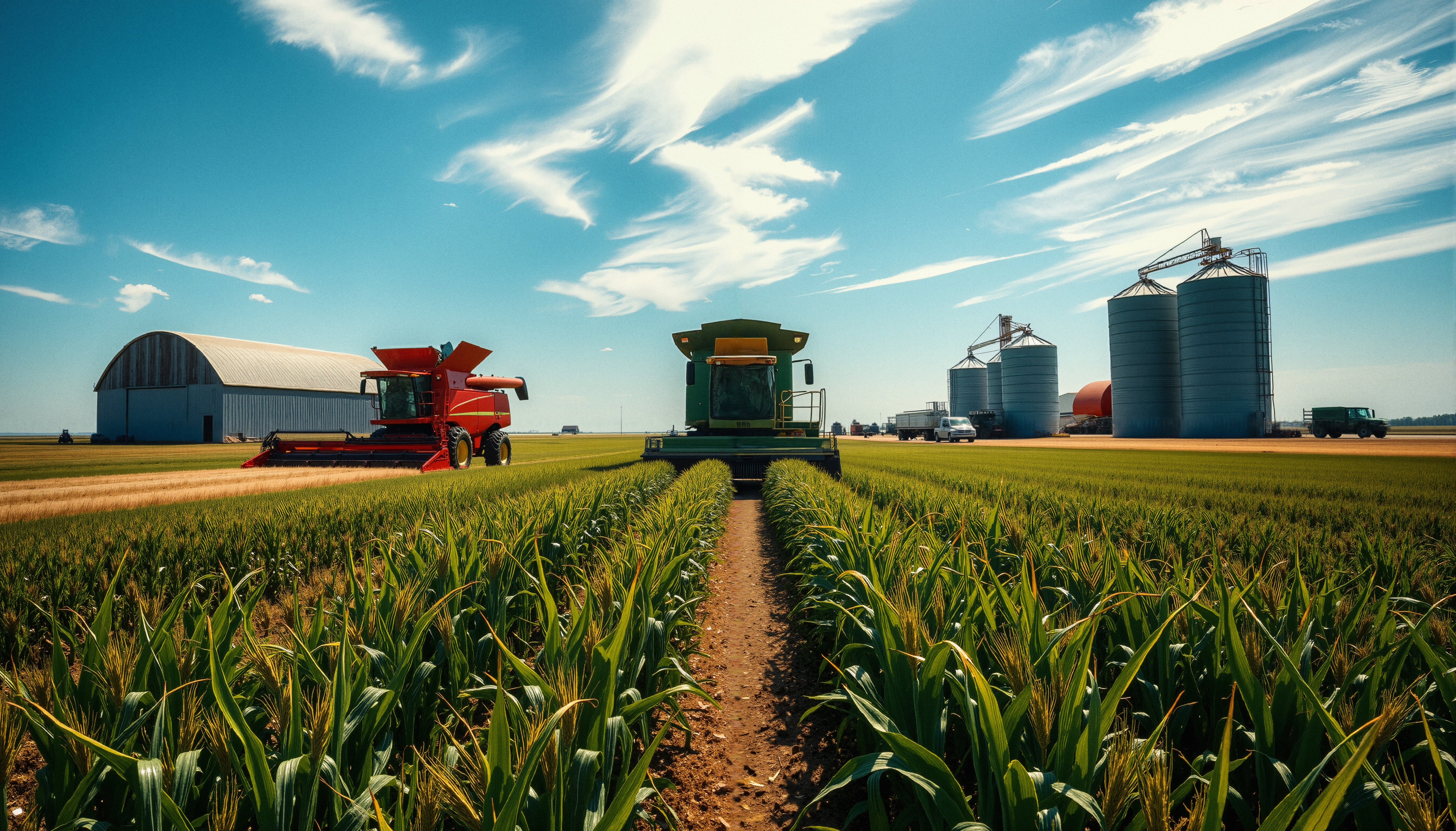 Productive Farmland Harvest Machinery