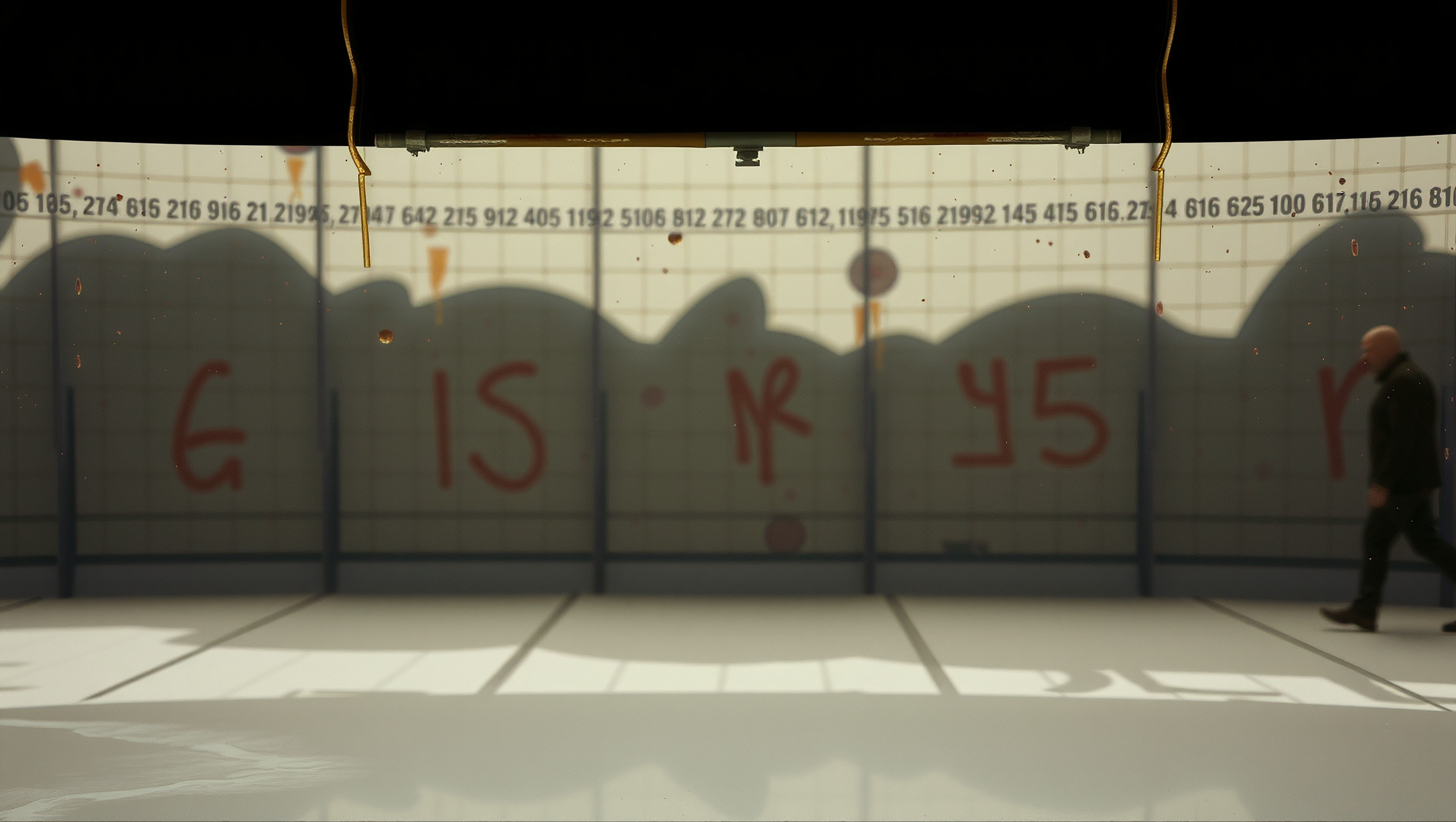Urban Wall Graffiti and Shadows
