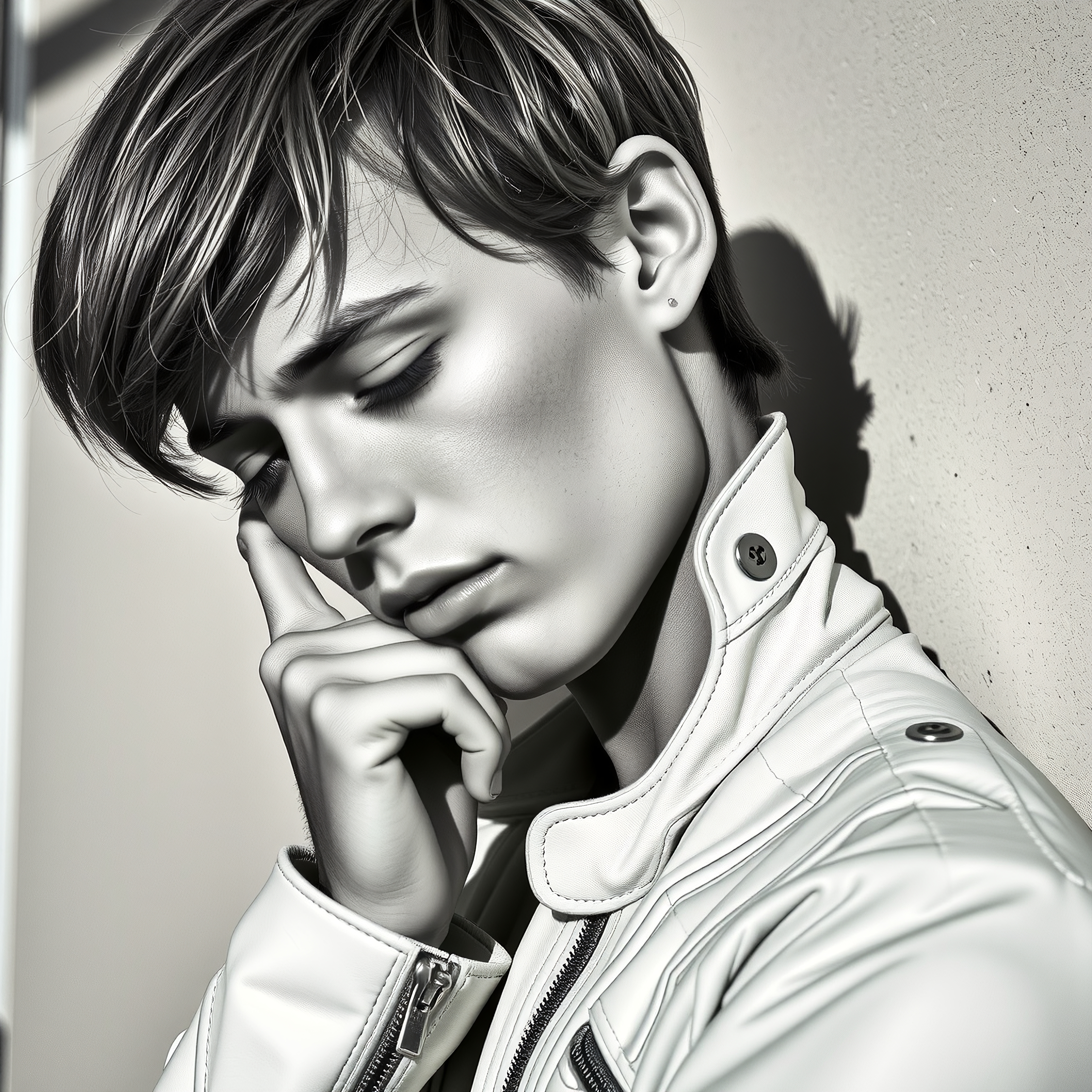 Modern Portrait in Monochrome Tones