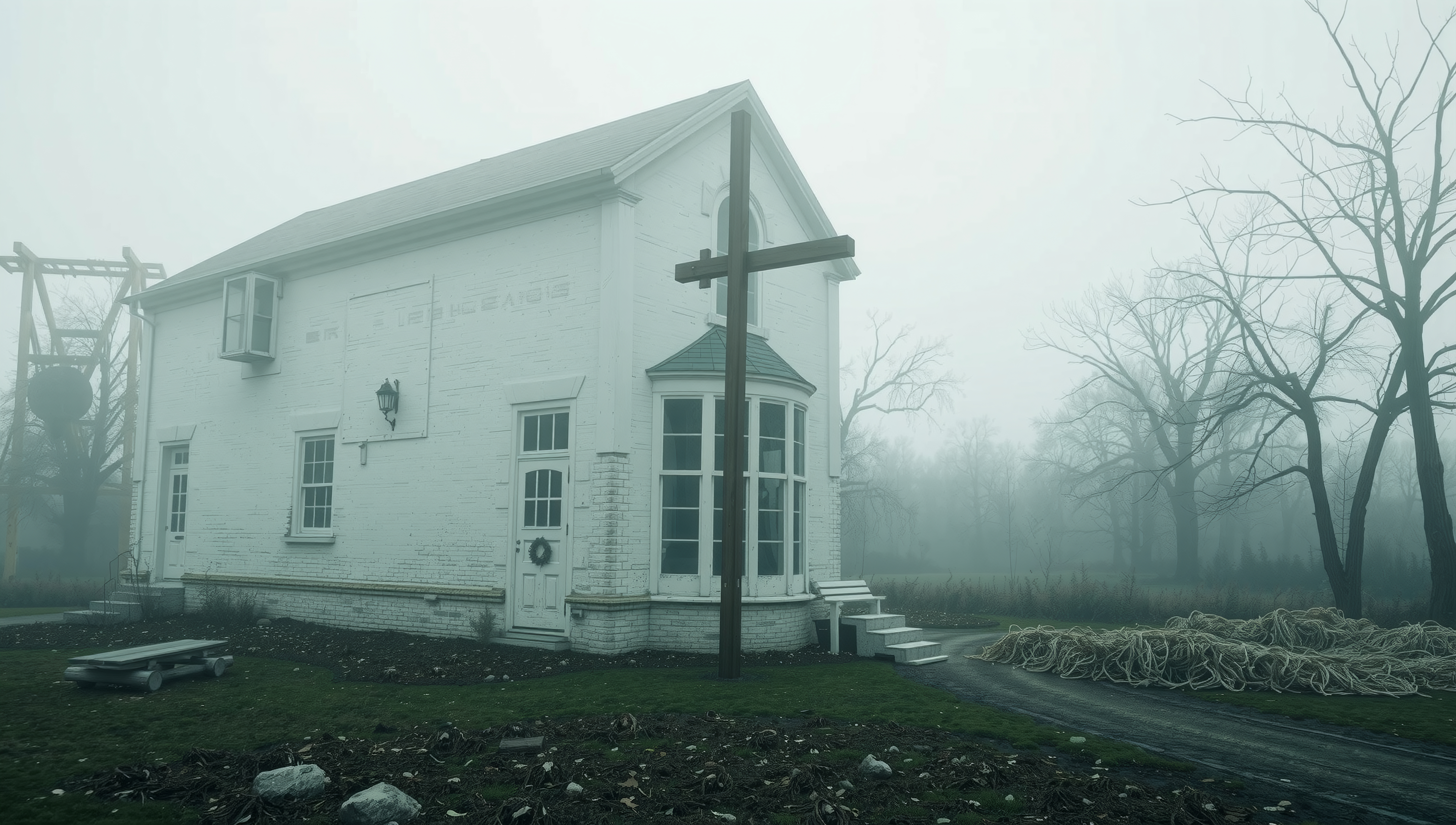 Misty Morning at White Chapel