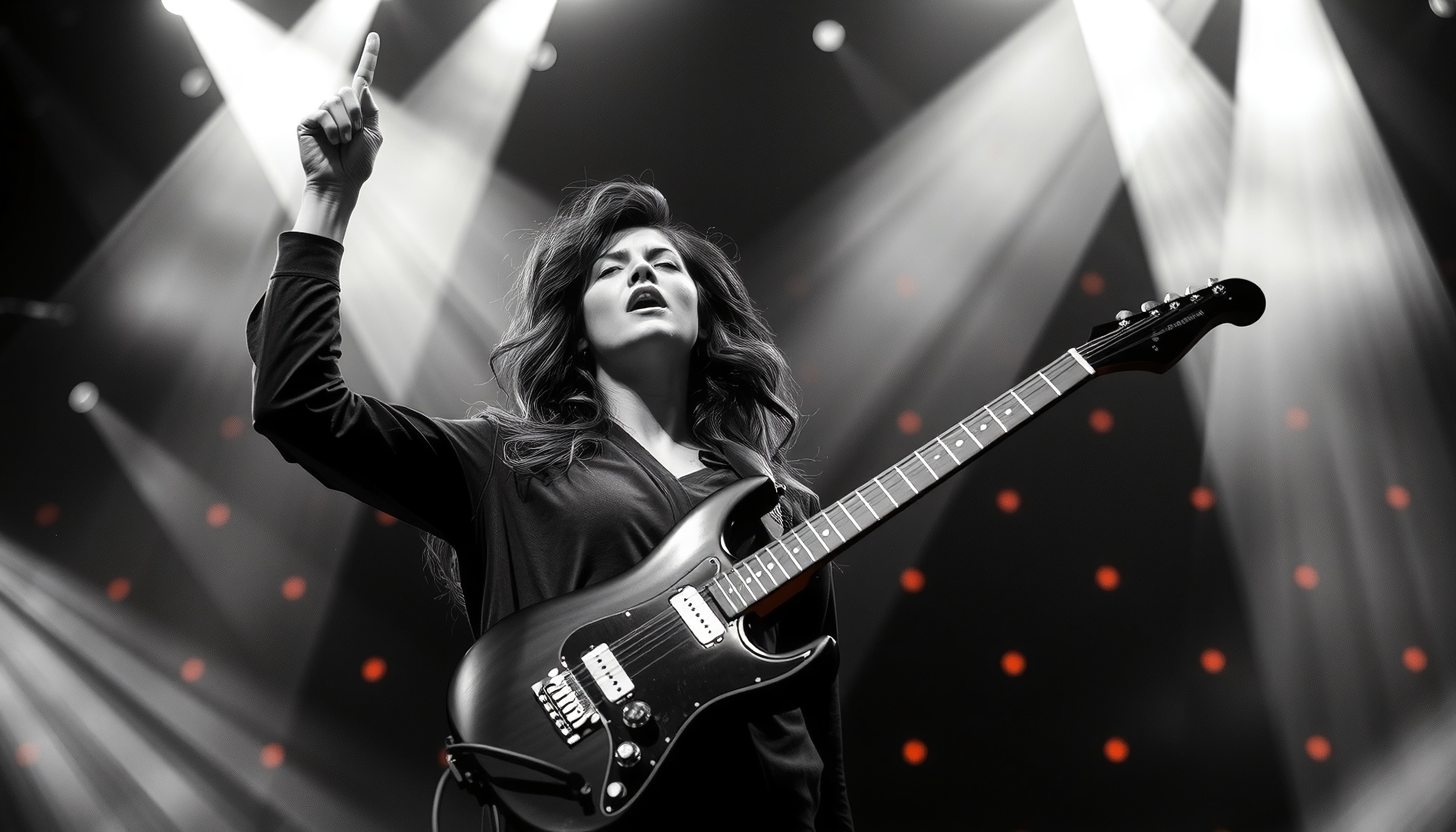 Powerful Guitar Solo on Stage