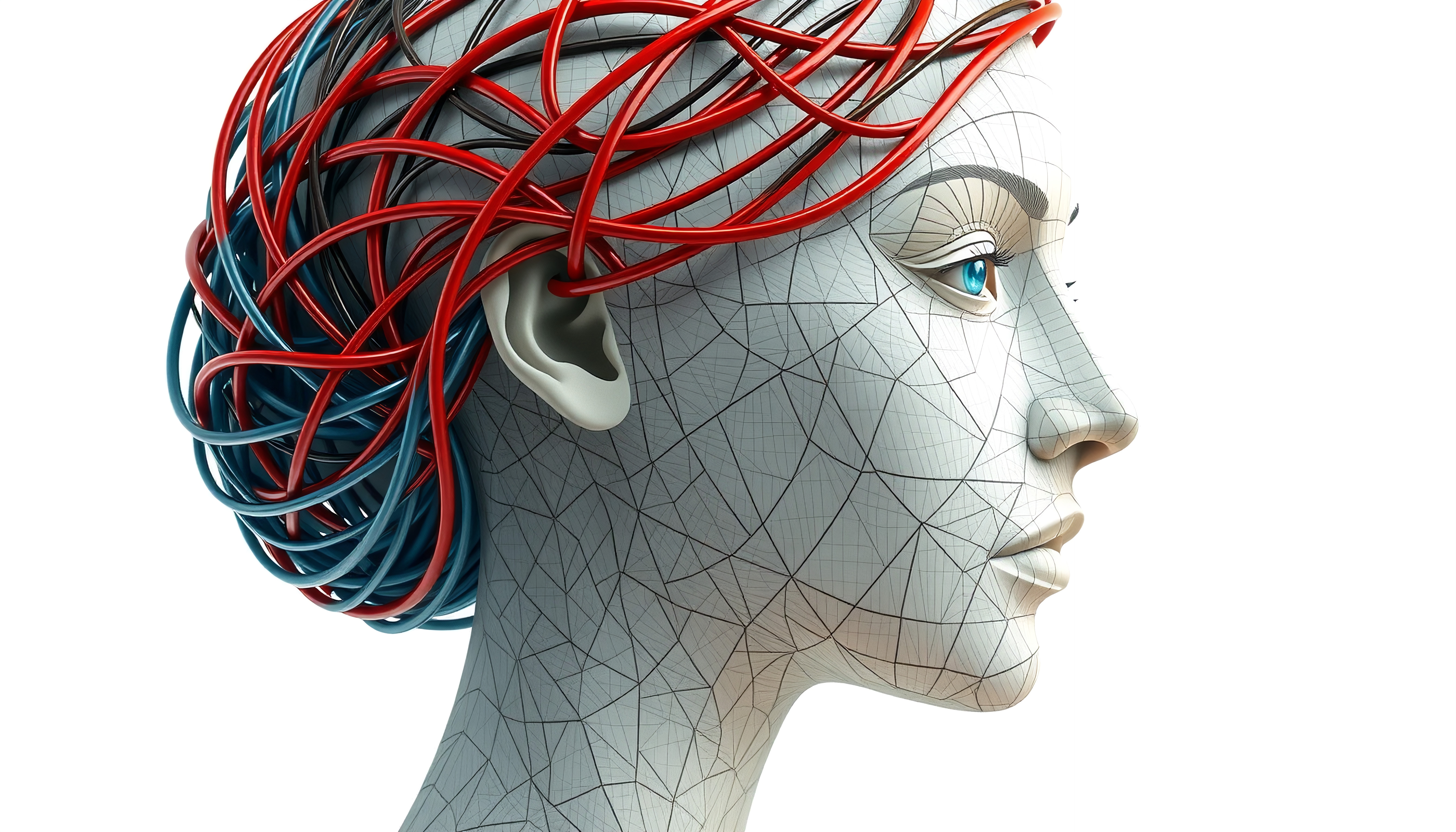 Technological Fusion with Human Head