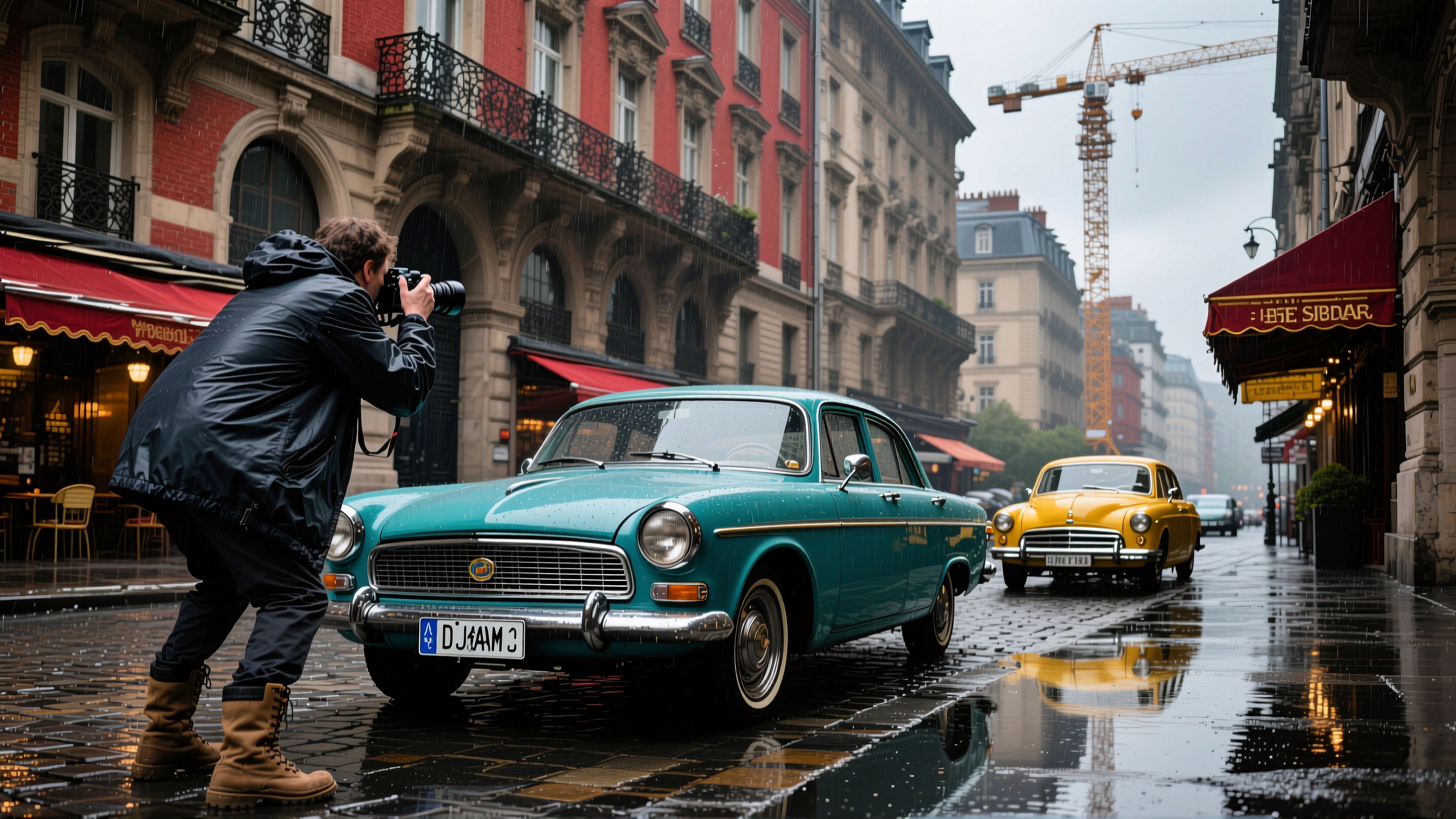 Vintage Cars in Rainy Europe