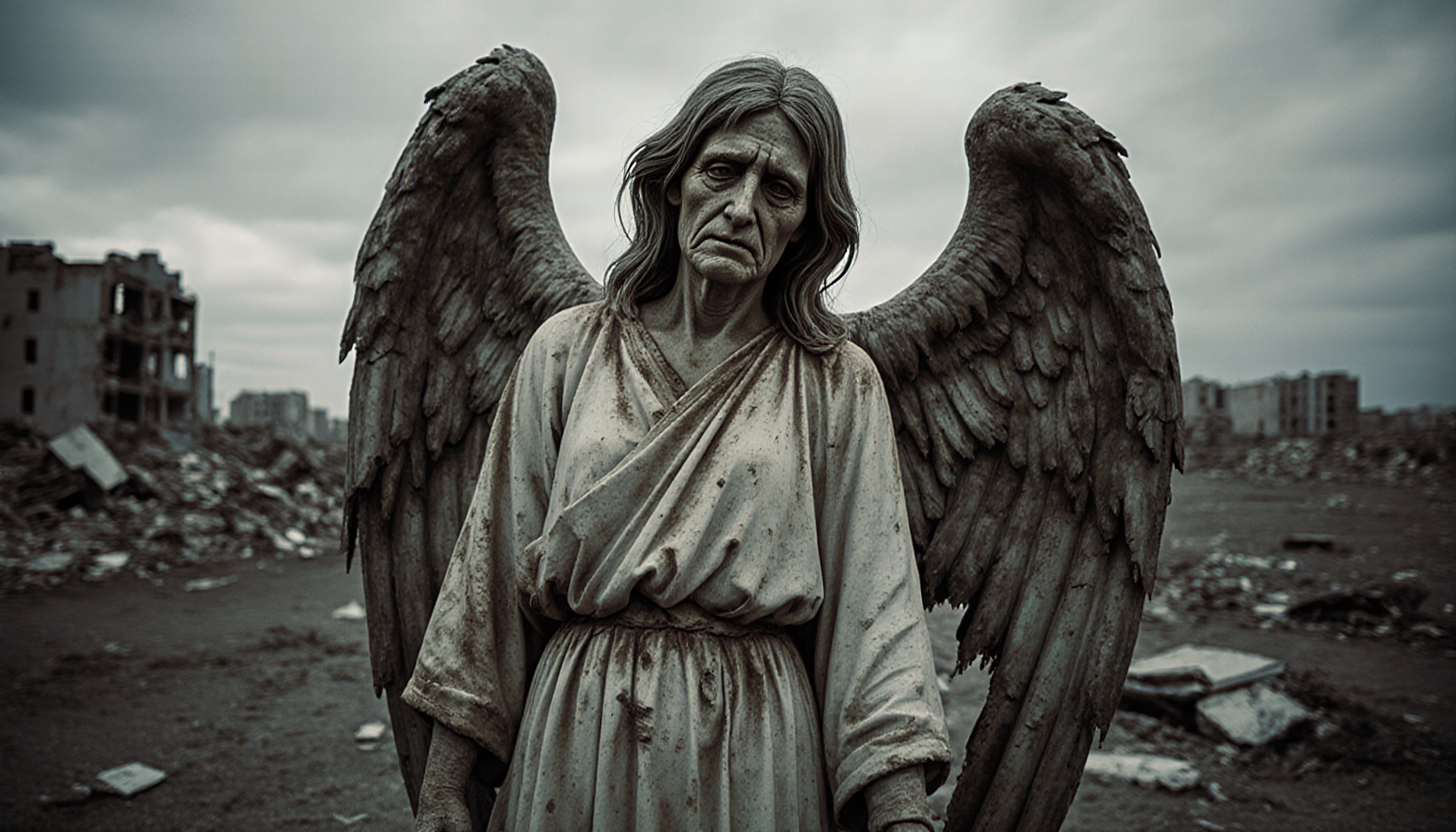 Desolate Angel in Ruins