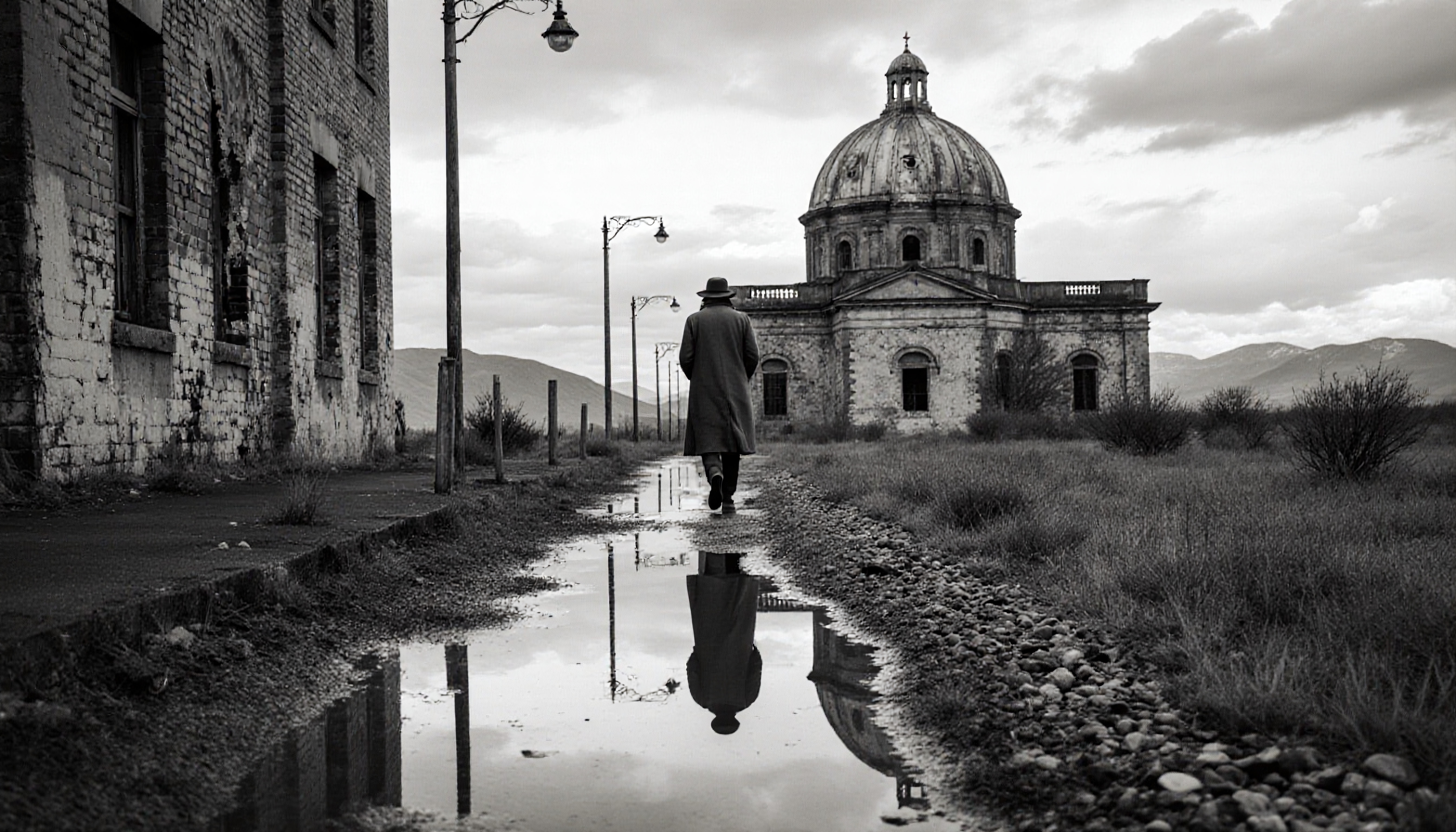 Solitary Walk to Historic Dome