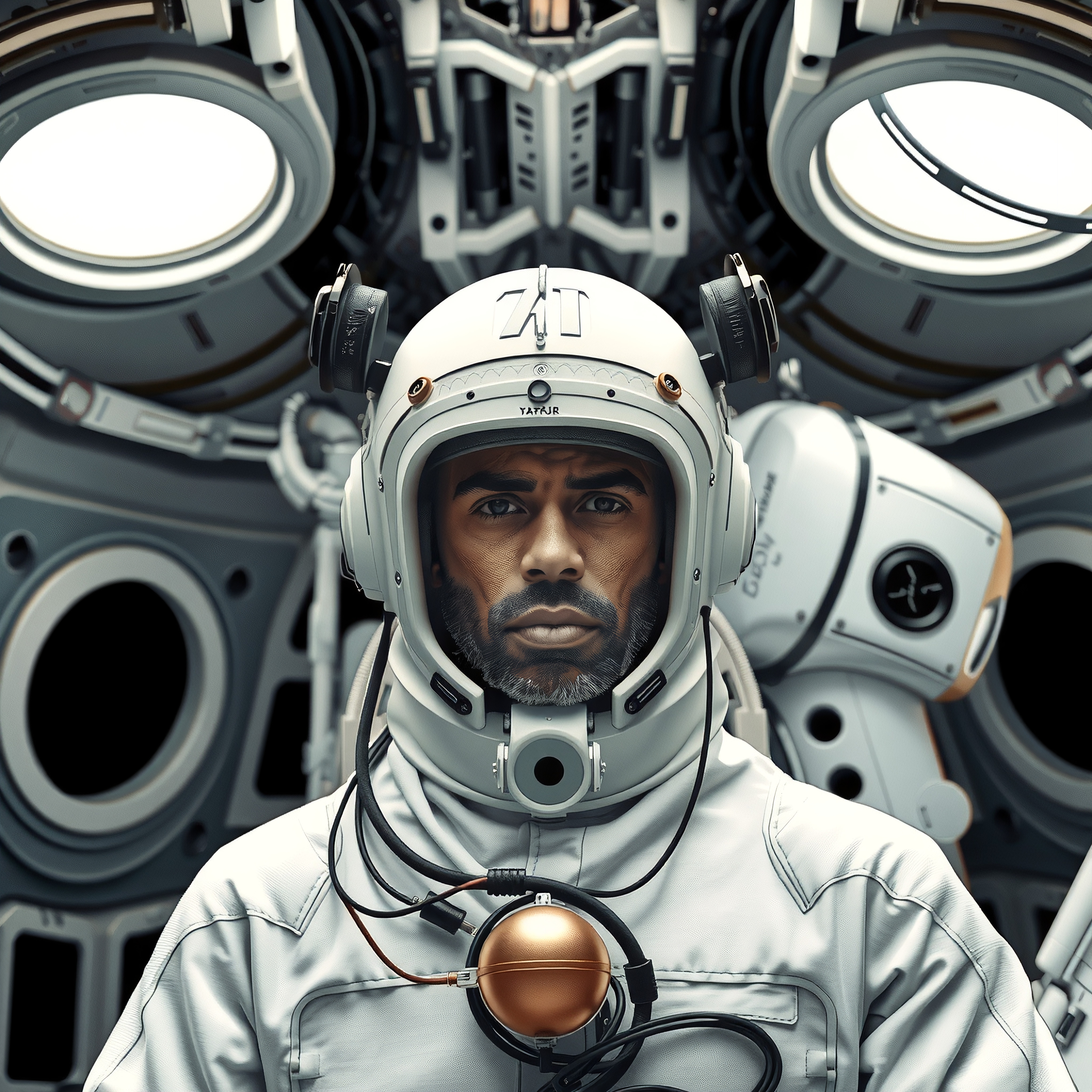 Astronaut Prepared for Space Mission