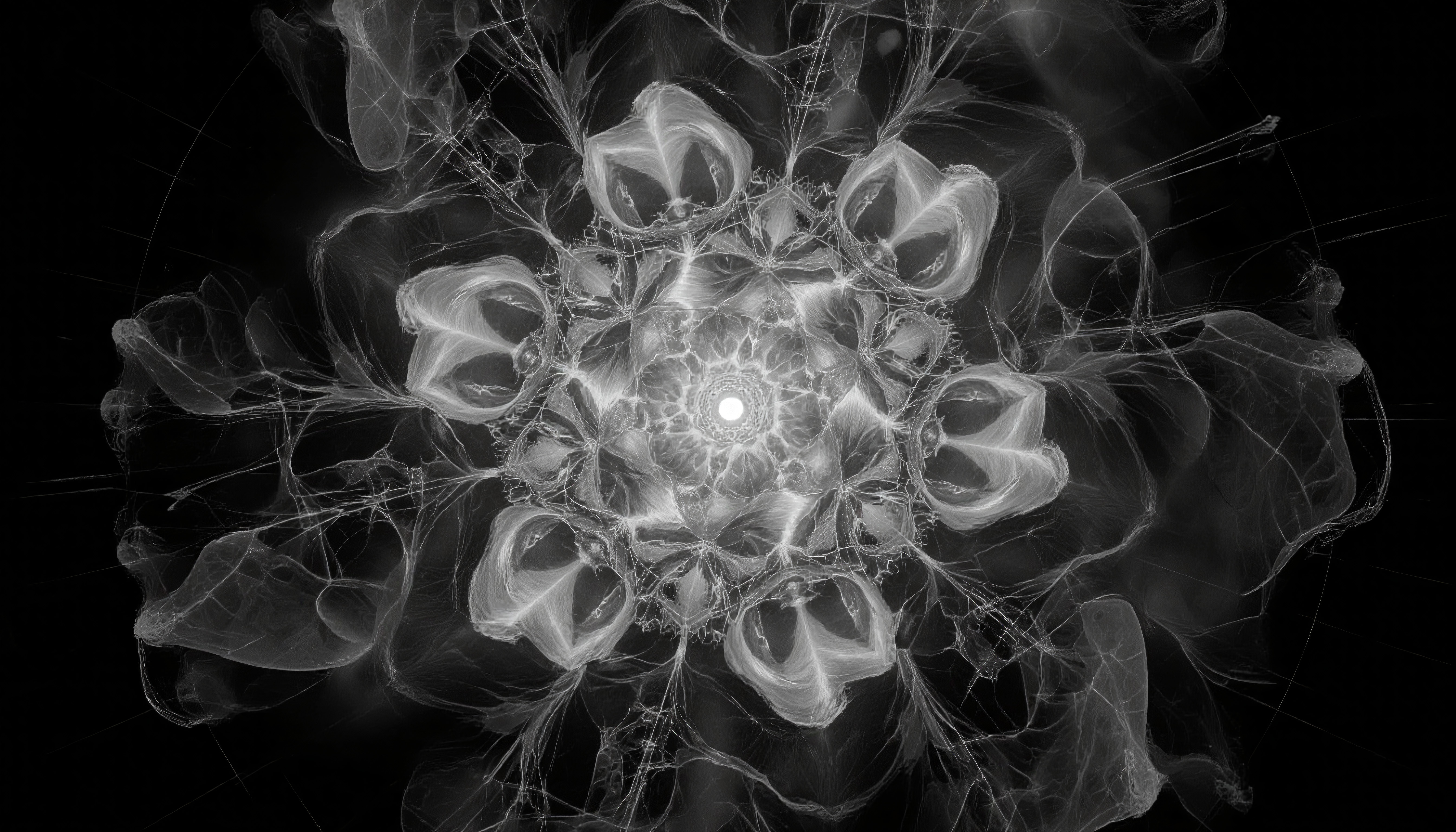 Abstract fractal geometric floral pattern ideal for wallpapers backgrounds art