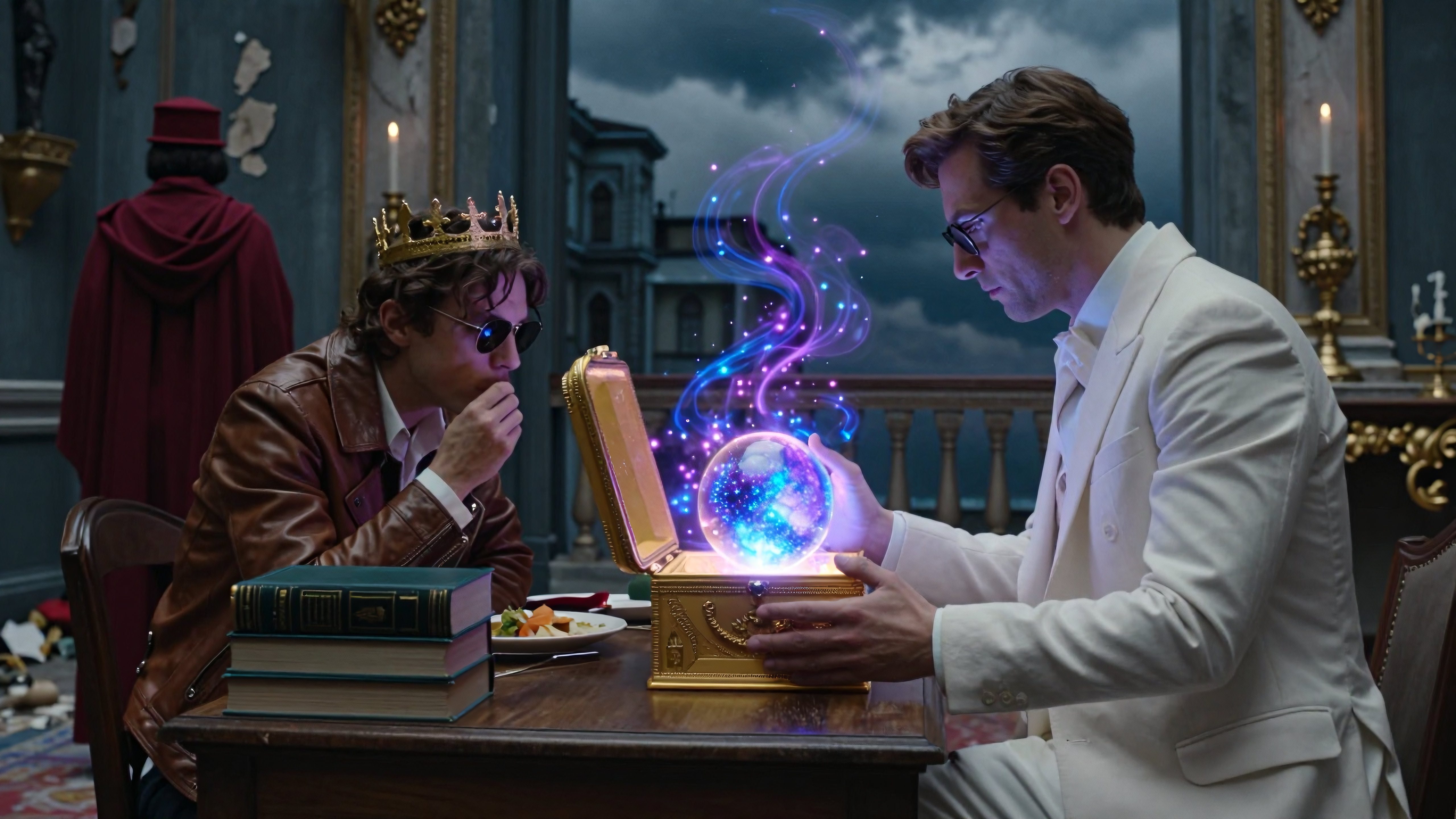 Mystical Encounter with Magic Crystal Ball in Grand Hall