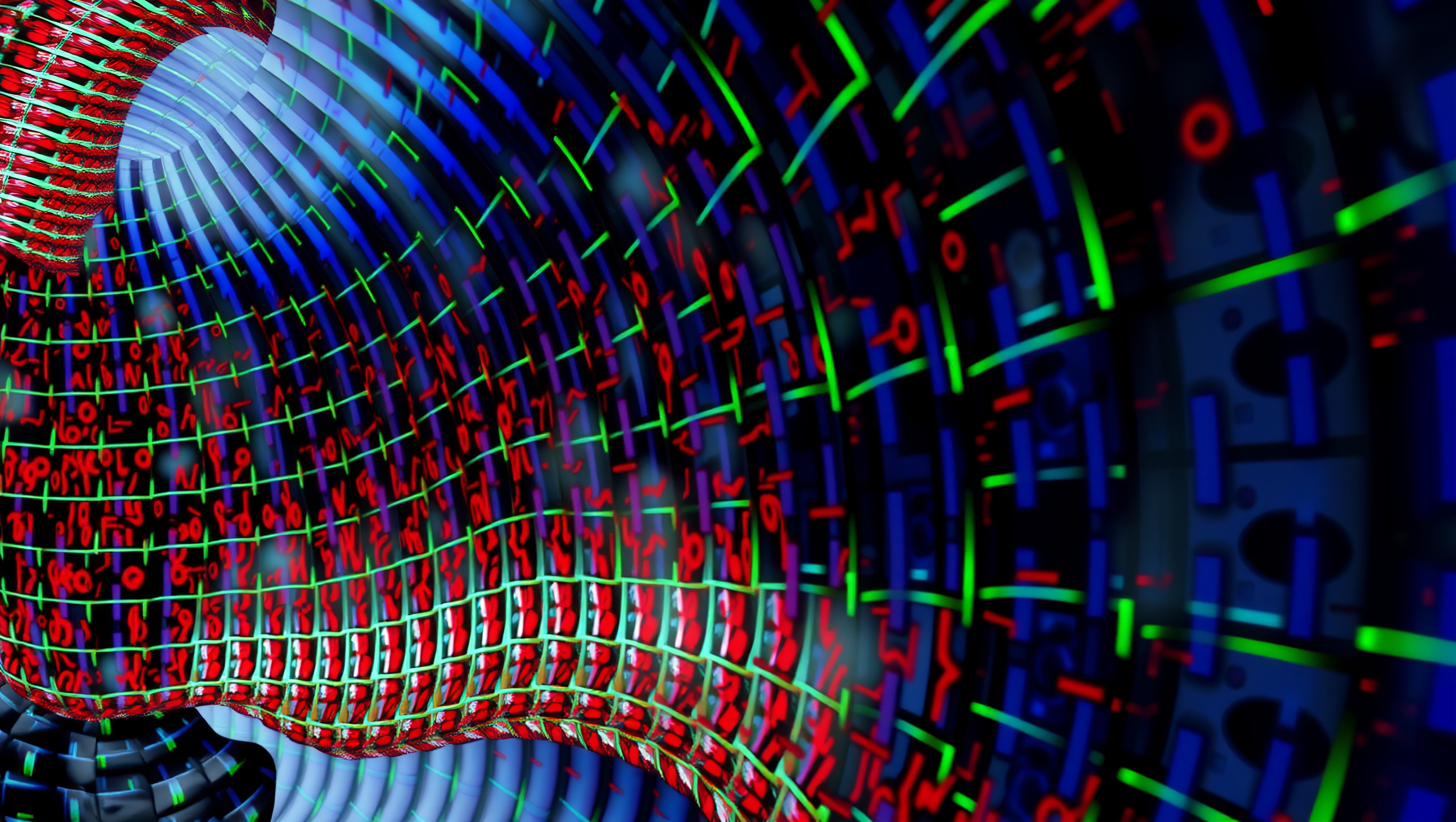 Vibrant Abstract Digital Pattern