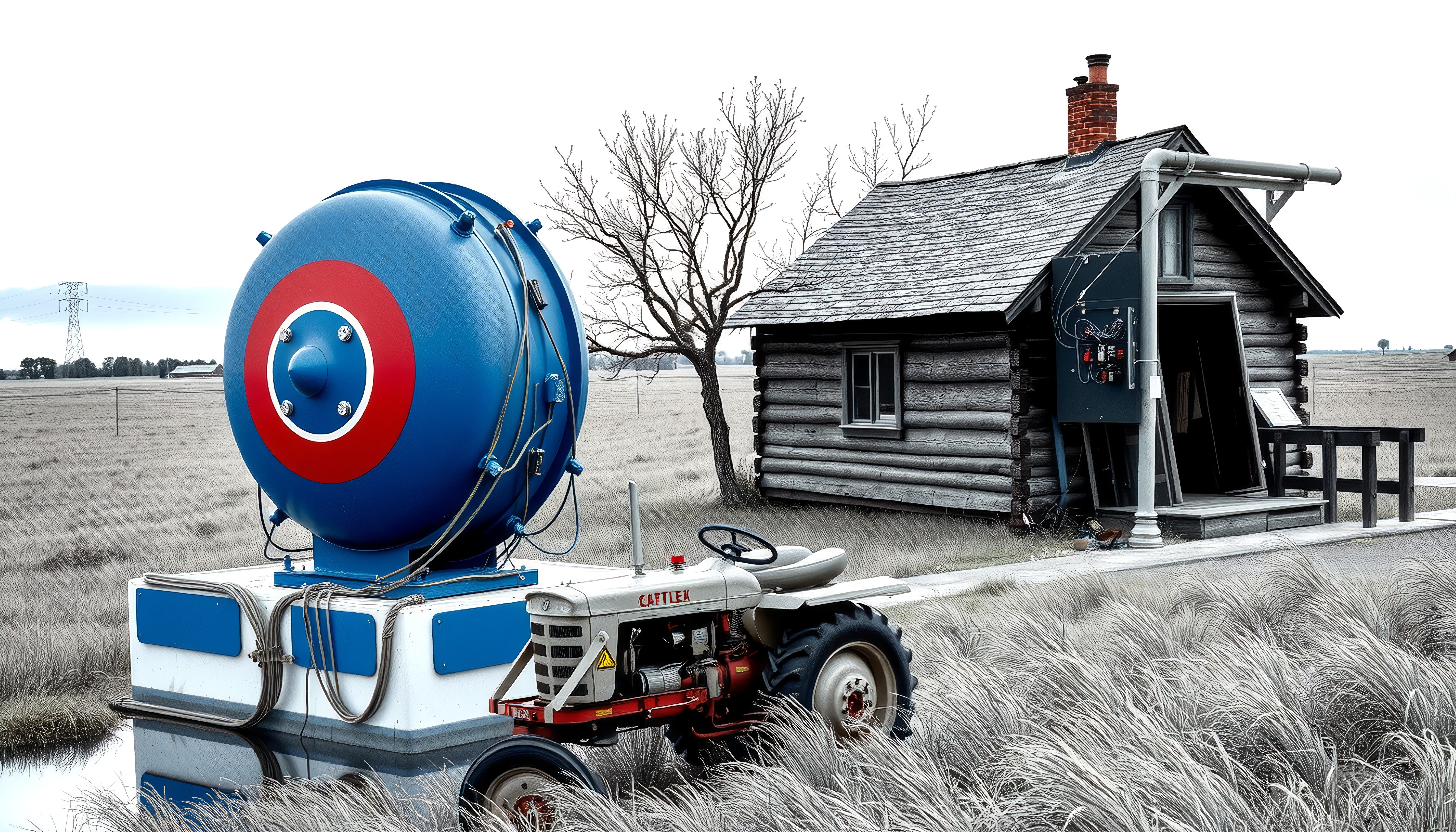Industrial and Rustic Rural Scene
