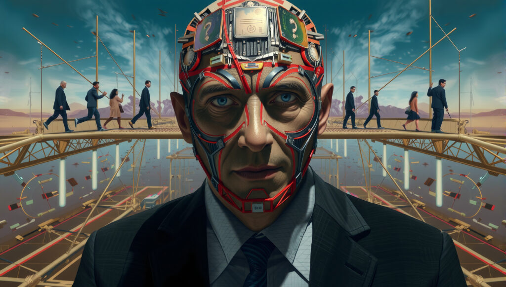 Conceptual Portrait of a Businessman
