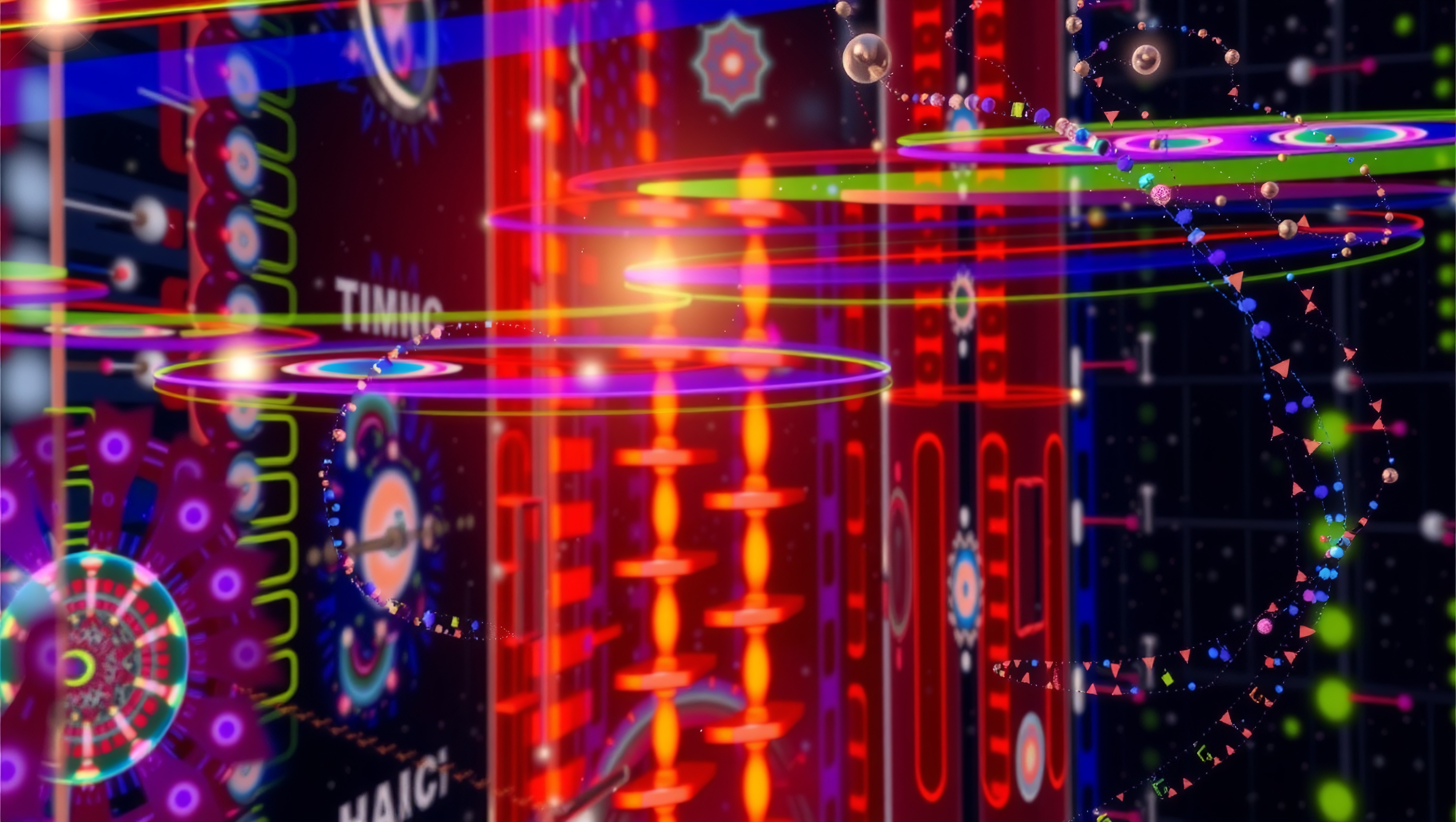 Futuristic Digital Abstract Cosmos