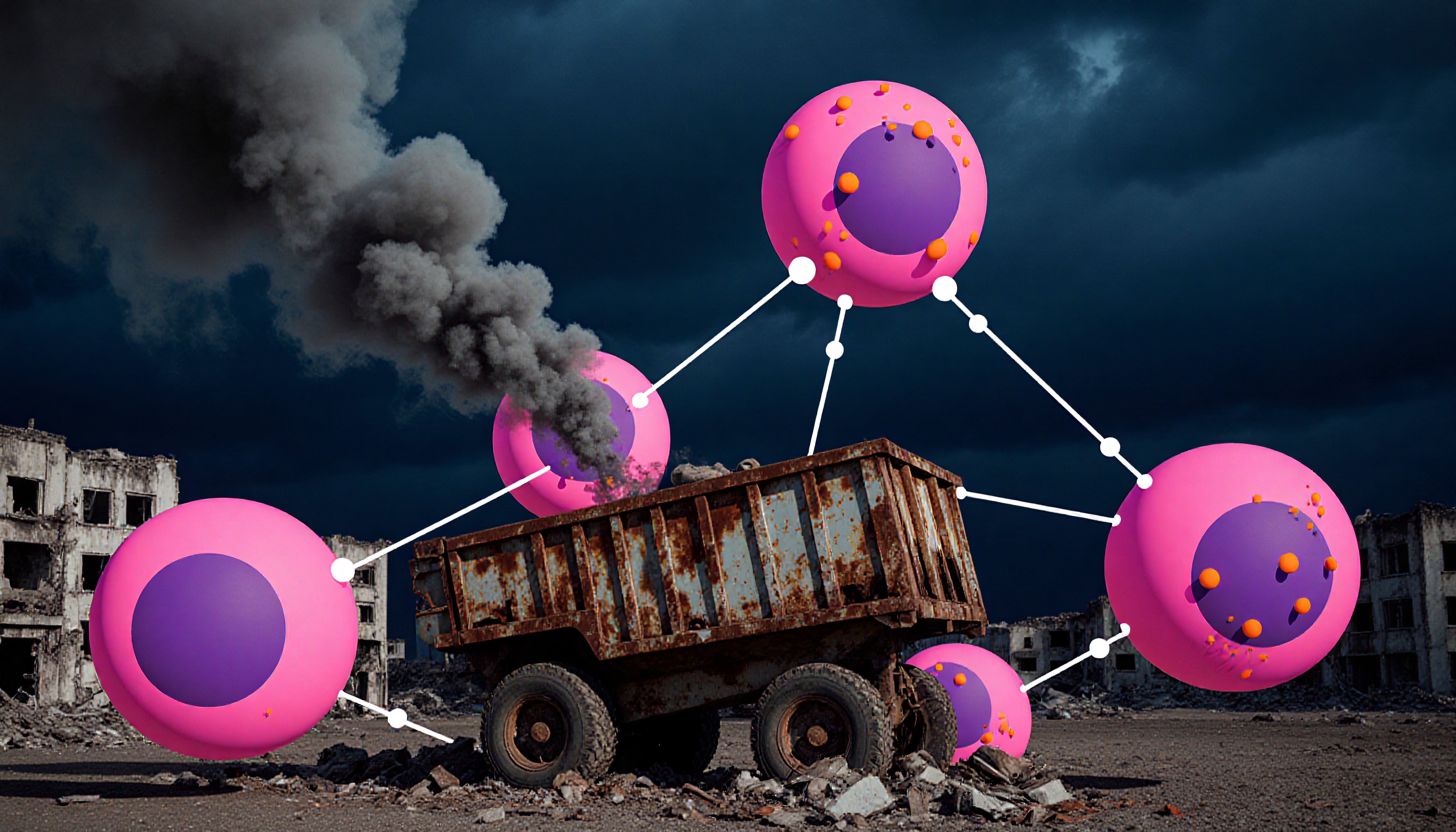 Surreal Intersection of Technology and Decay