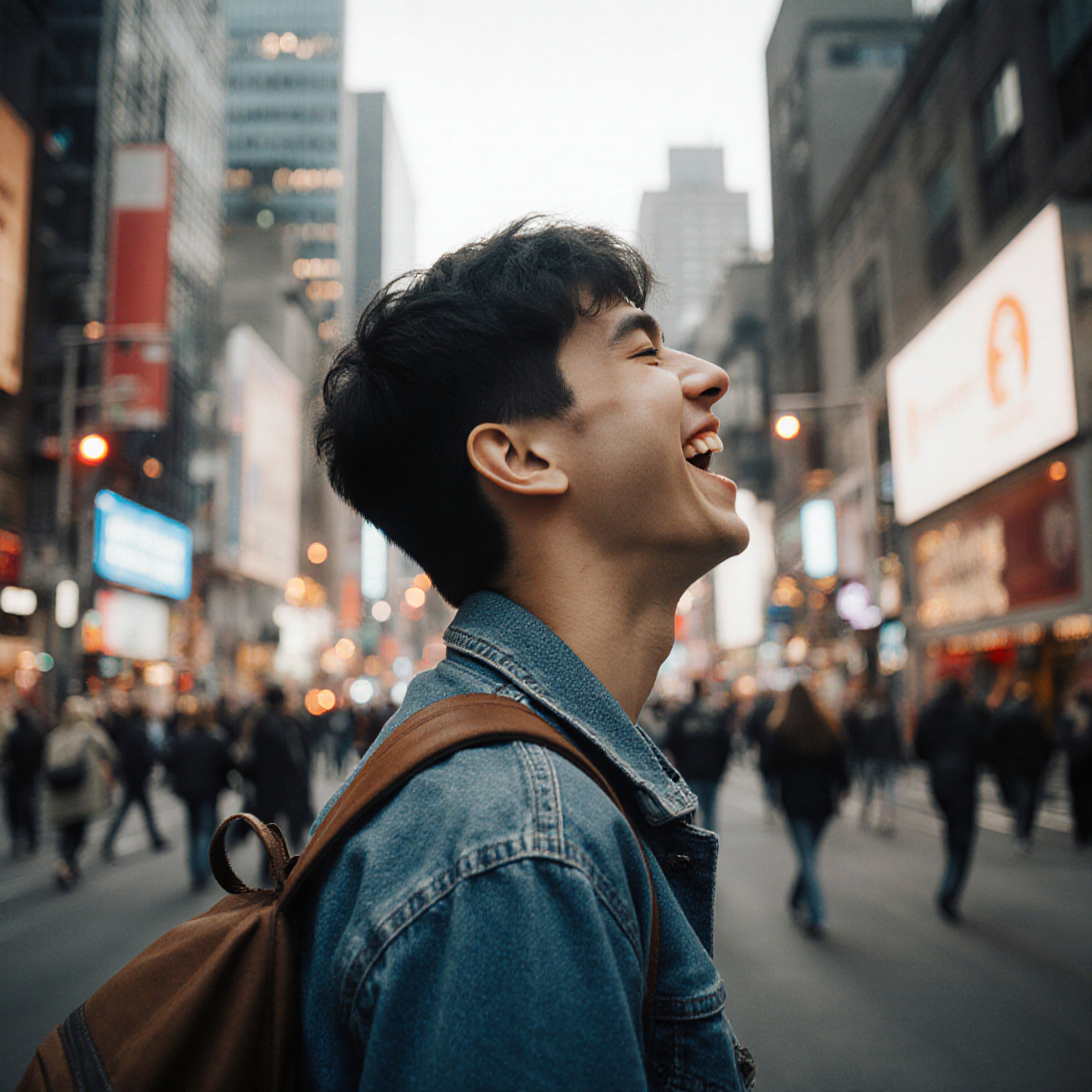Joyful Stroll Through The City