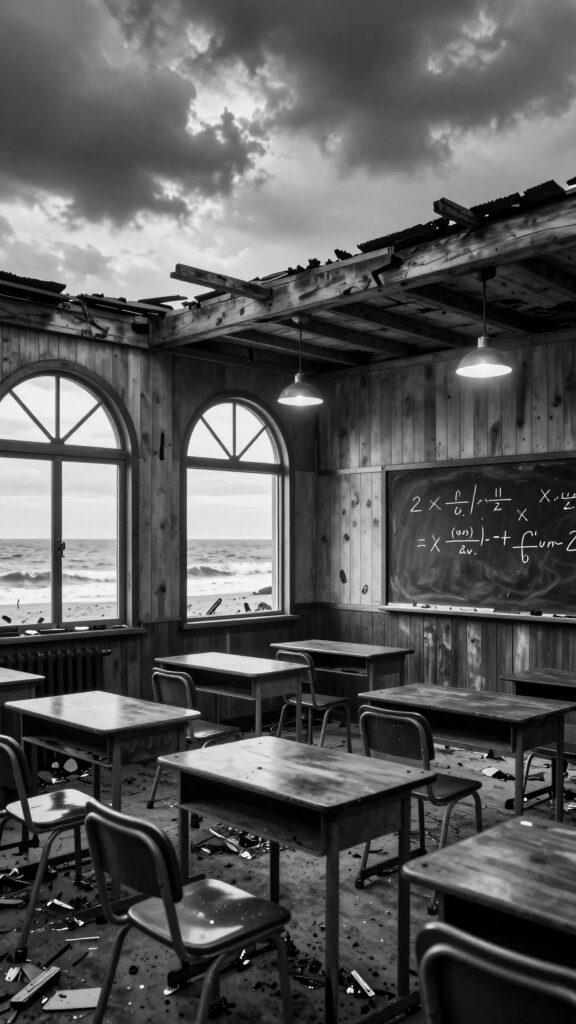 Abandoned Classroom by the Sea